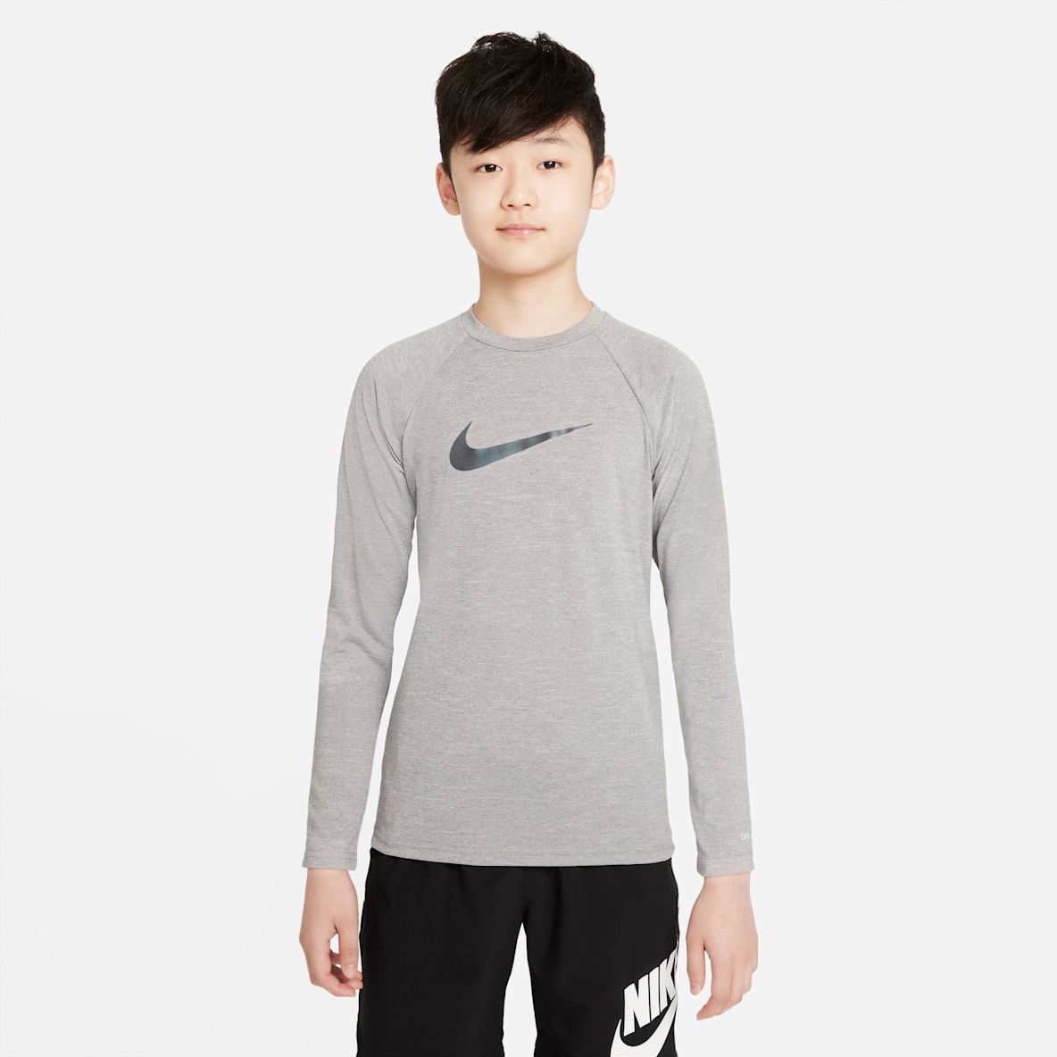 Nike Heather Nike Heather Camiseta de natación Hydroguard de manga larga para niño talla grande
