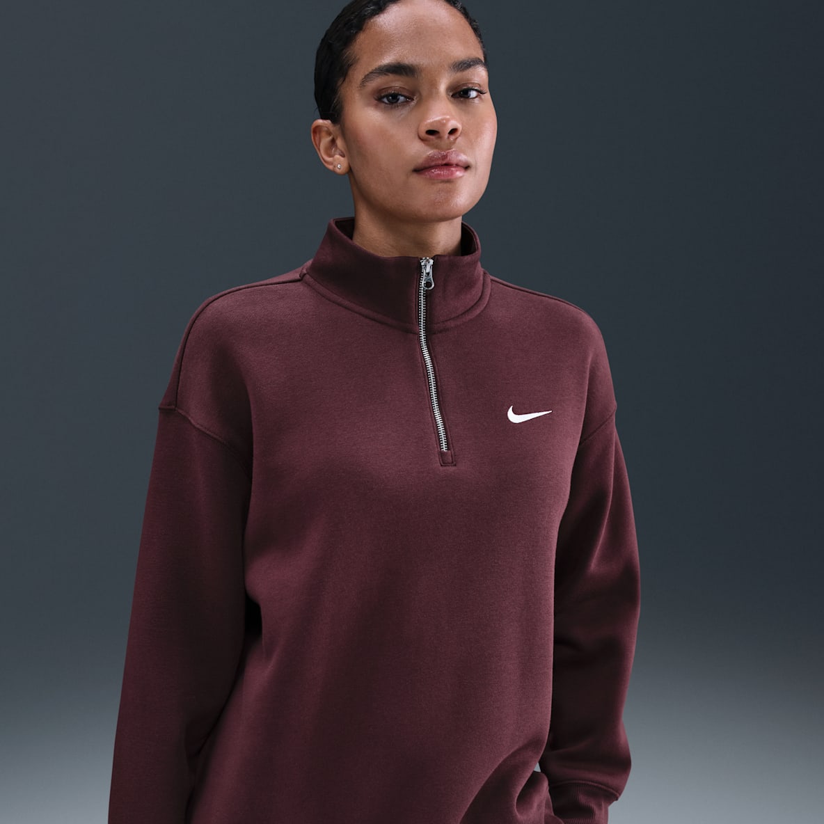 Nike Sportswear Phoenix Fleece Nike Sportswear Phoenix Fleece Women's Oversized 1/4-Zip Long Sweatshirt