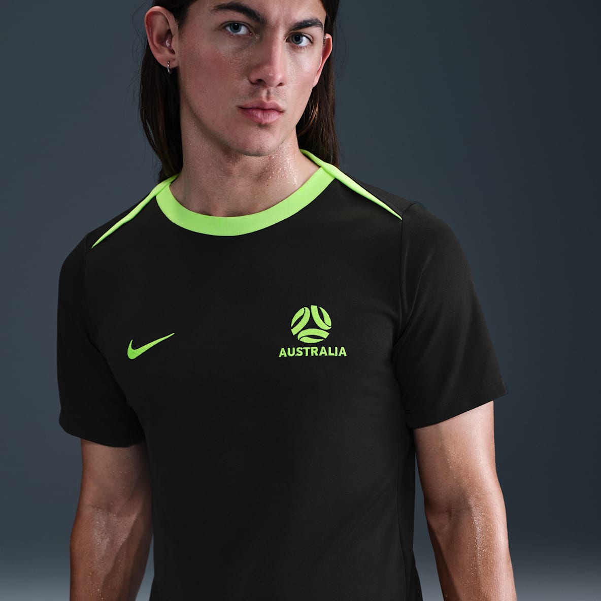 Australia Academy Pro Australia Academy Pro Men's Nike Dri-FIT Football Short-Sleeve Top