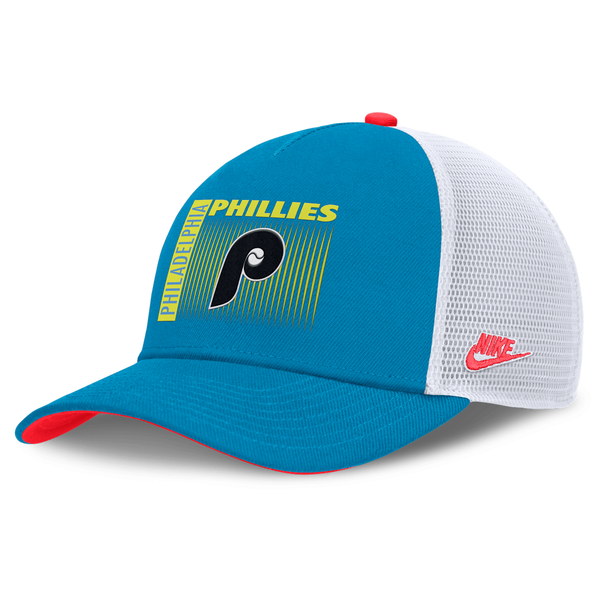 Philadelphia Phillies Neon 90s Rise Philadelphia Phillies Neon 90s Rise Men's Nike Dri-FIT MLB Trucker Adjustable Hat