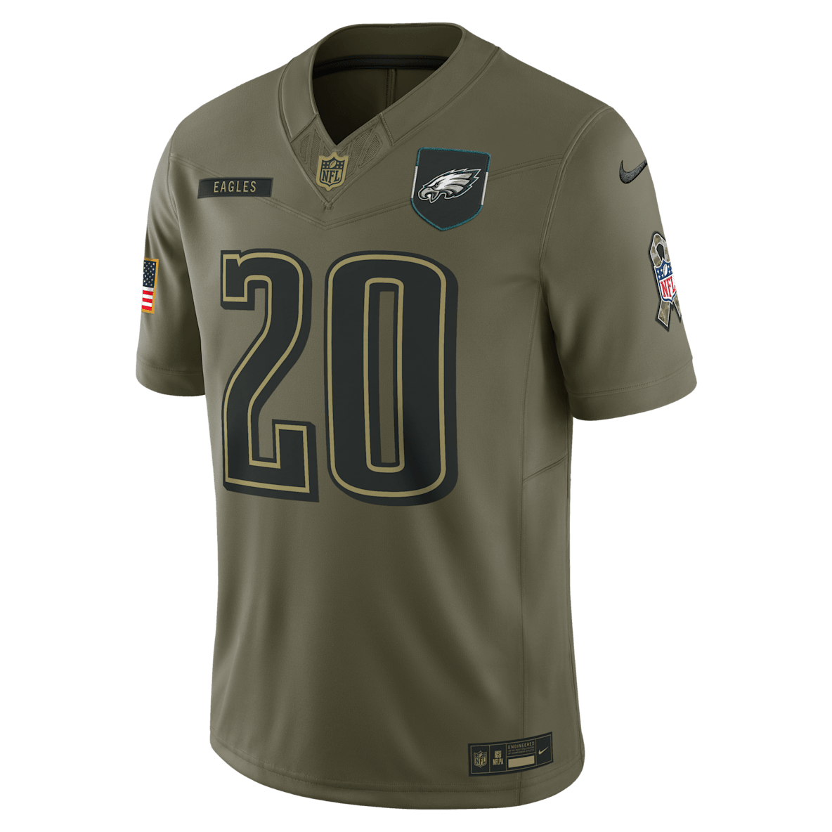 Brian Dawkins Philadelphia Eagles Salute to Service Retired Brian Dawkins Philadelphia Eagles Salute to Service Retired Men's Nike Dri-FIT NFL Limited Jersey
