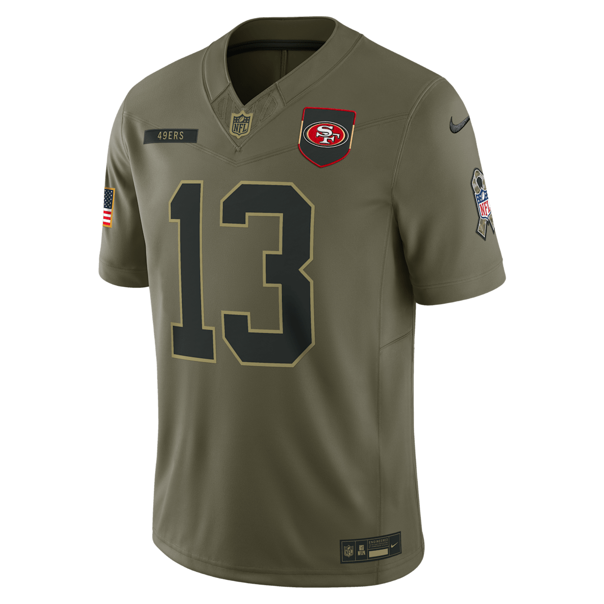 Brock Purdy San Francisco 49ers Salute to Service Brock Purdy San Francisco 49ers Salute to Service Men's Nike Dri-FIT NFL Limited Jersey