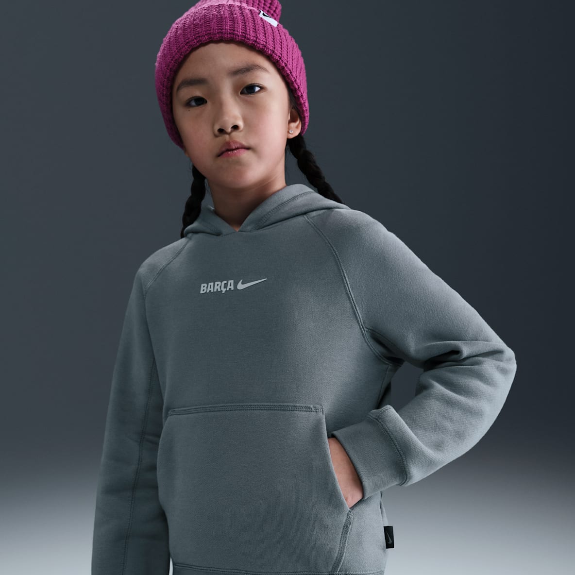 F.C. Barcelona Air Older Kids' Nike Football Pullover Hoodie