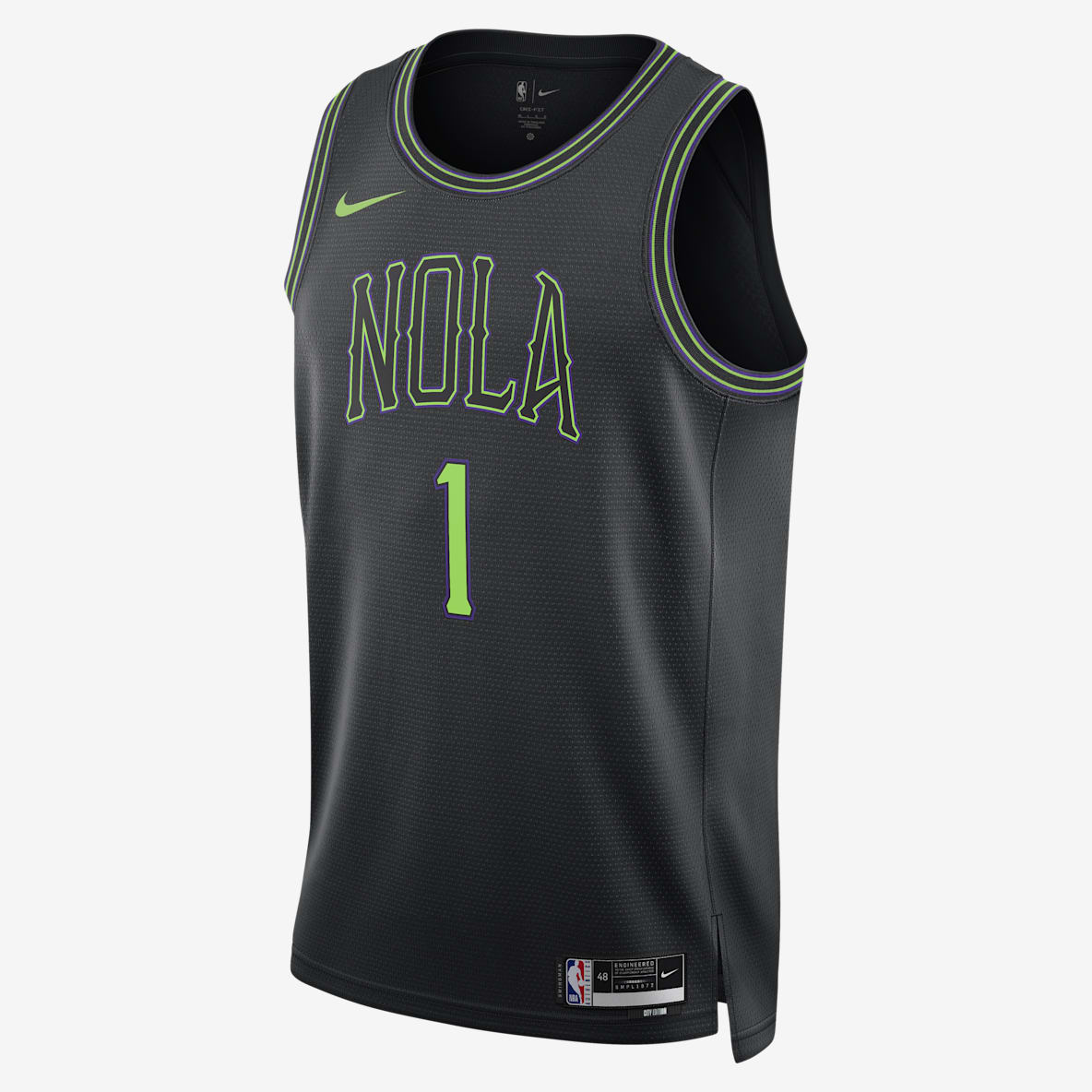 Zion Williamson New Orleans Pelican City Edition 2023/24 Zion Williamson New Orleans Pelican City Edition 2023/24 Men's Nike Dri-FIT NBA Swingman Jersey