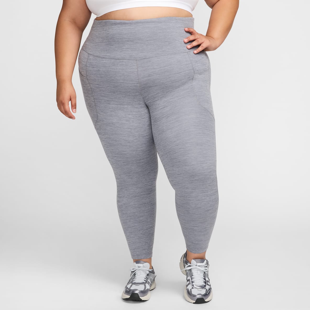 Nike One Nike One Women's High-Waisted 7/8 Leggings with Pockets (Plus Size)