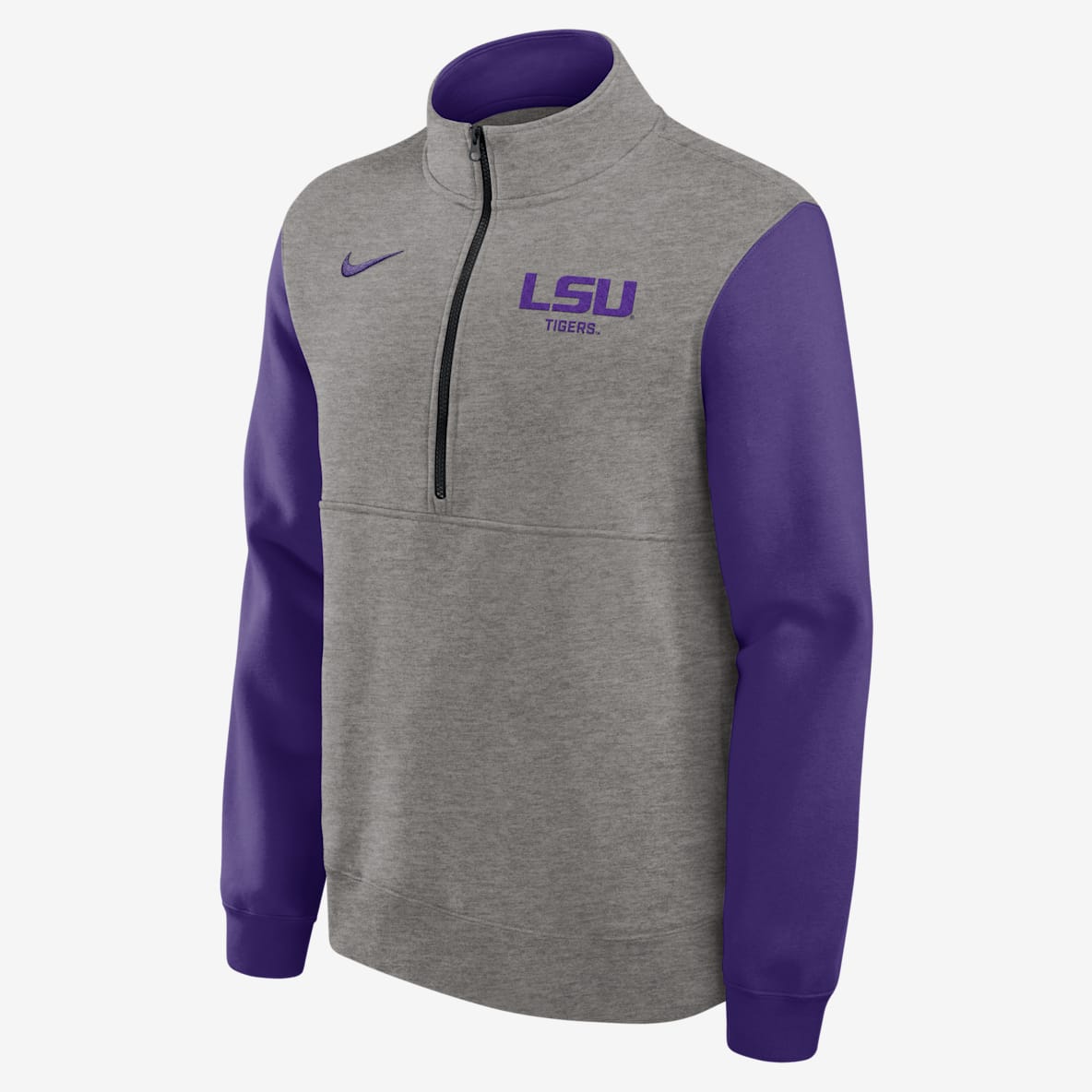 LSU Club LSU Club Men's Nike College 1/2-Zip Crew