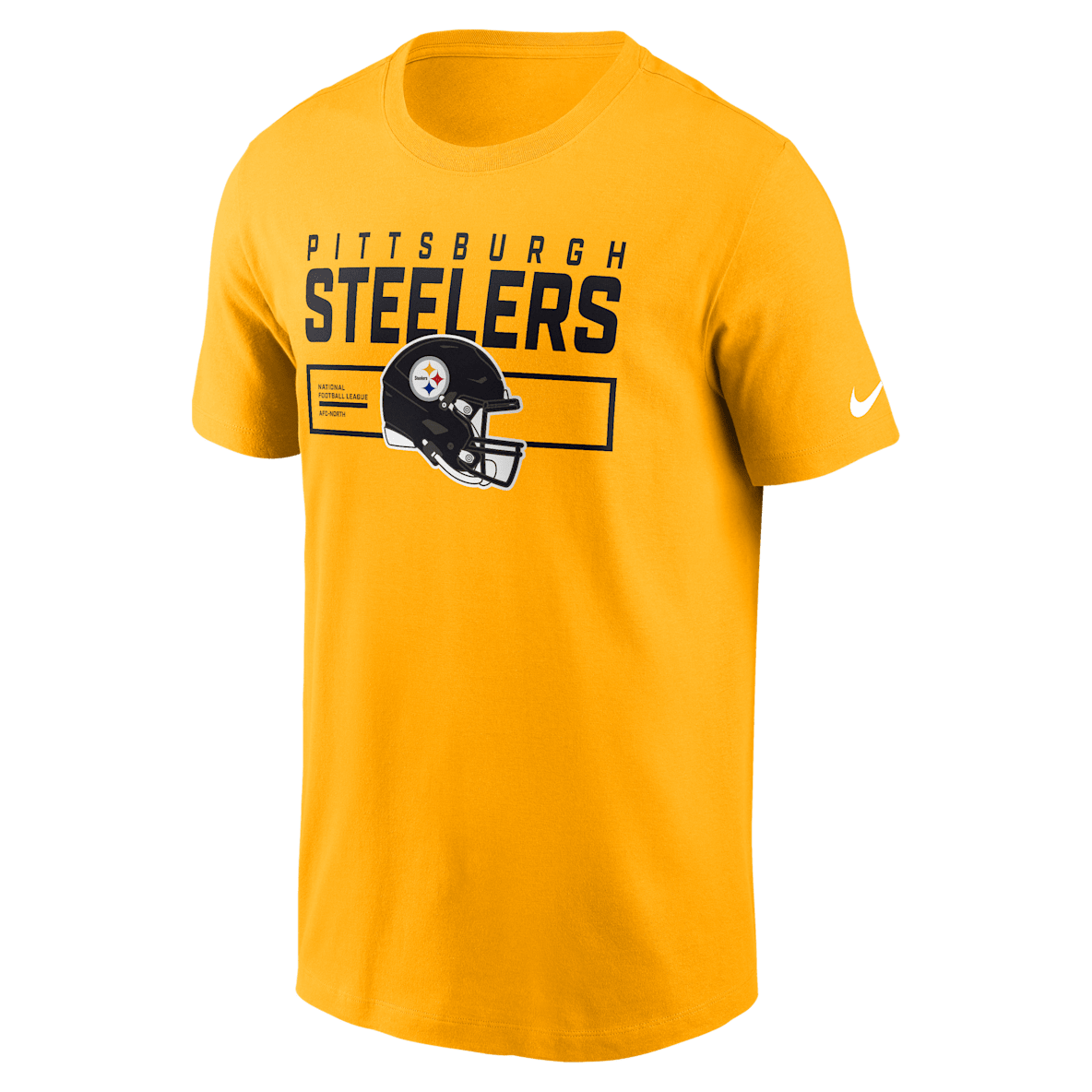 Pittsburgh Steelers Helmet Essential Pittsburgh Steelers Helmet Essential Men's Nike NFL T-Shirt