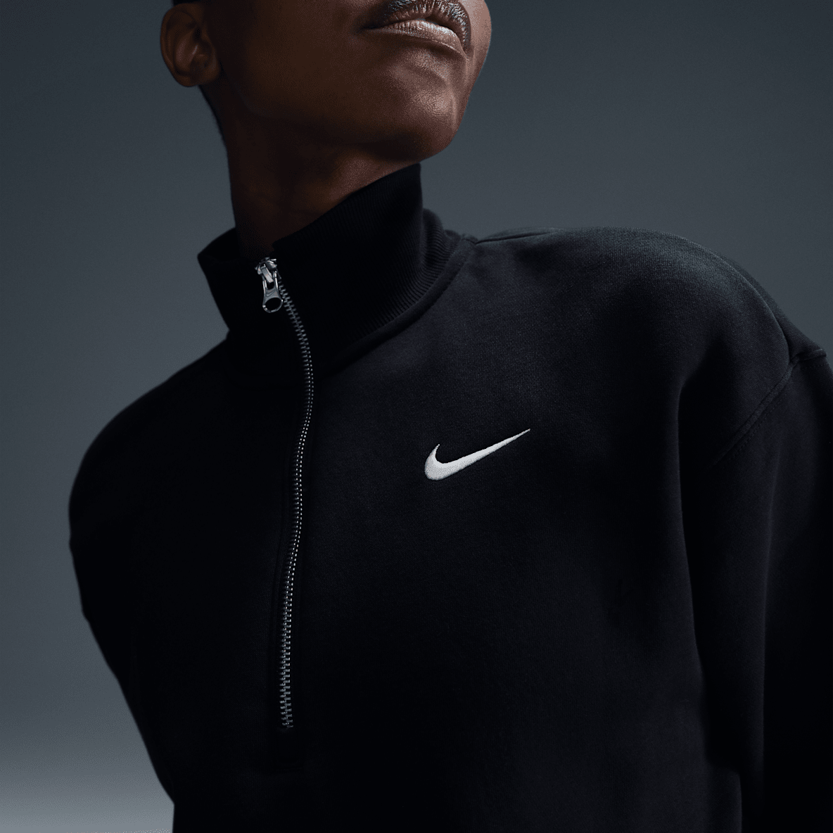 Nike Sportswear Phoenix Fleece Nike Sportswear Phoenix Fleece Kort sweatshirt med 1/4 lynlås til kvinder