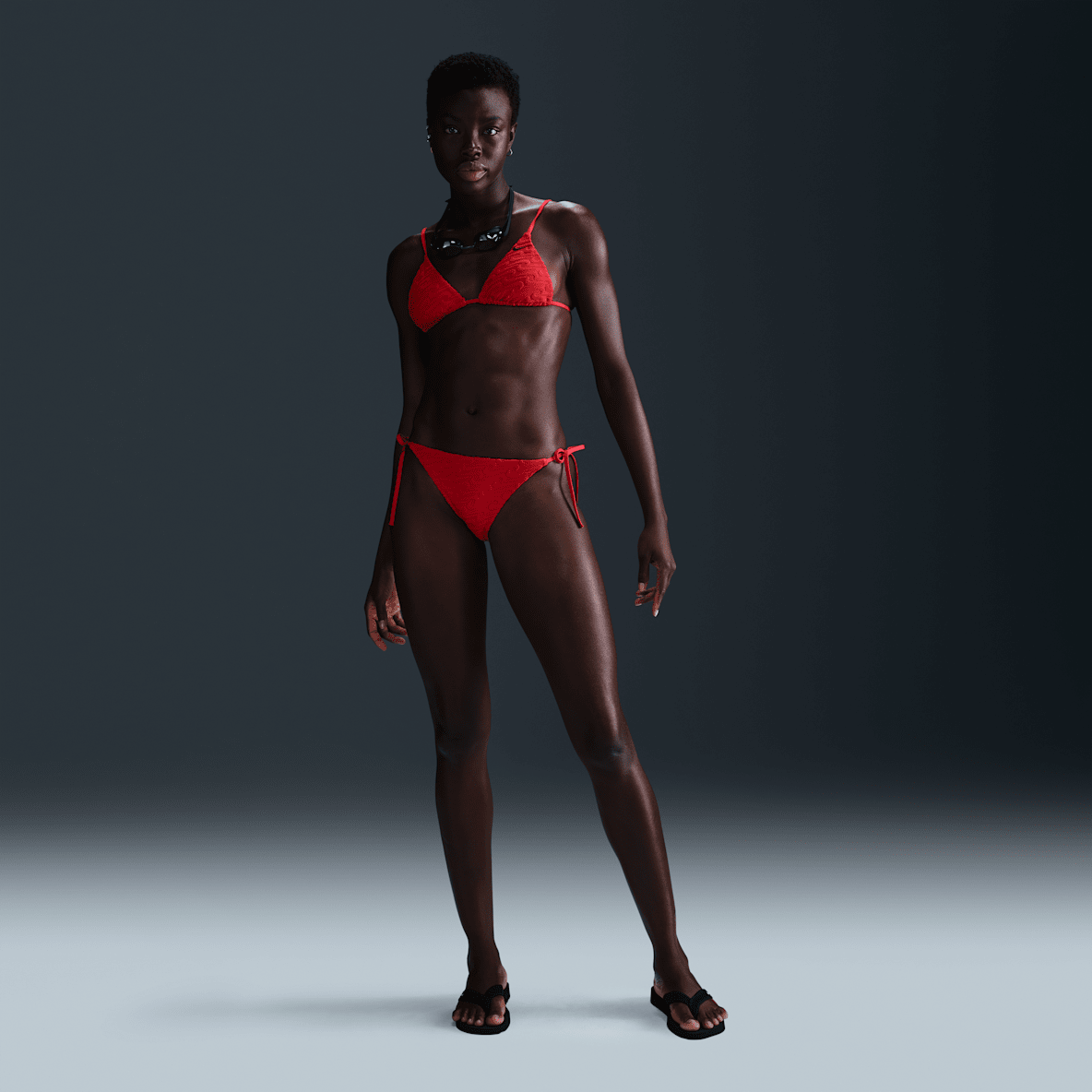 Nike Swim Swoosh Link Nike Swim Swoosh Link Women's Terry Tie-String Bikini Bottom