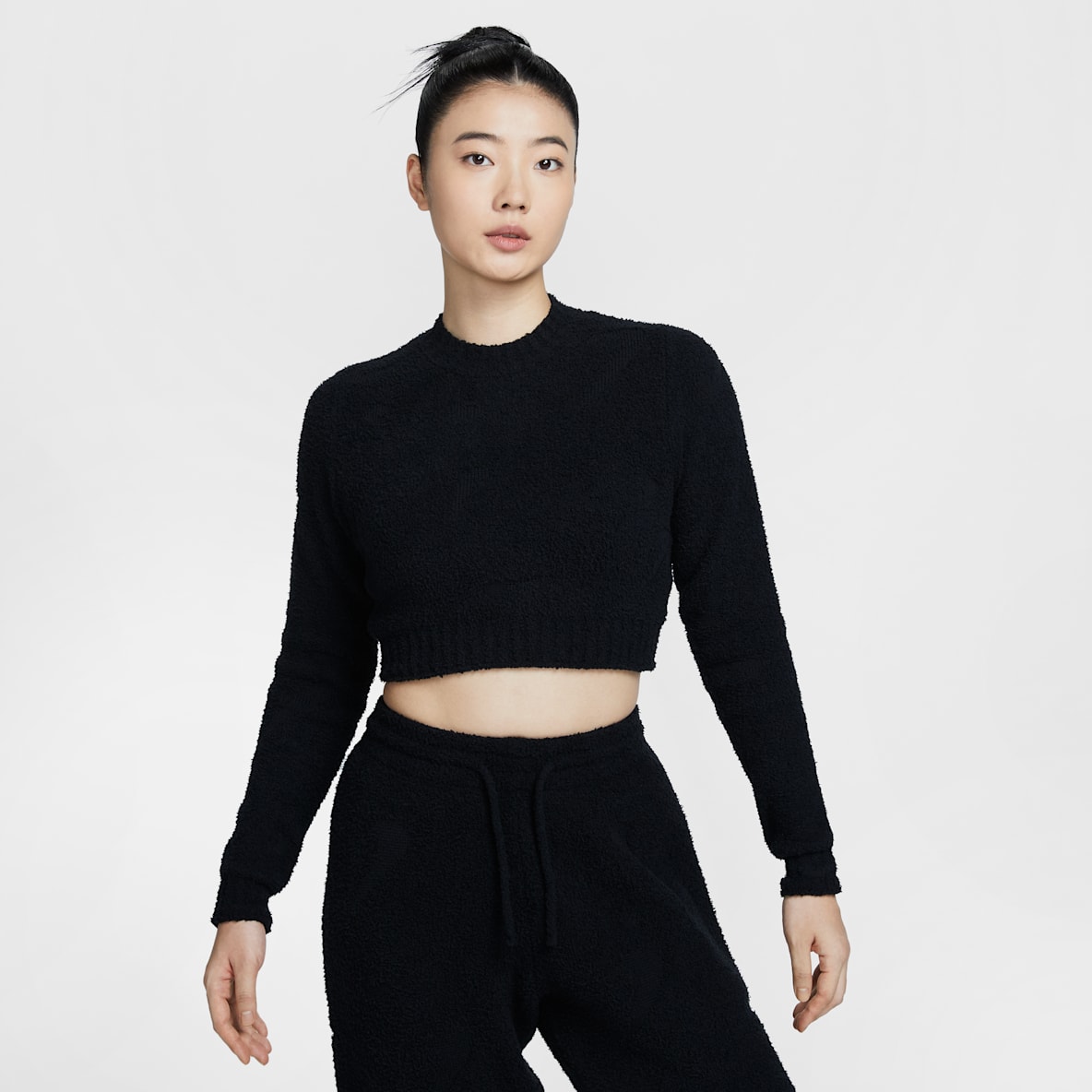 나이키 스포츠웨어 피닉스 코지 부클레 나이키 스포츠웨어 피닉스 코지 부클레 여성 타이트 긴팔 니트 탑