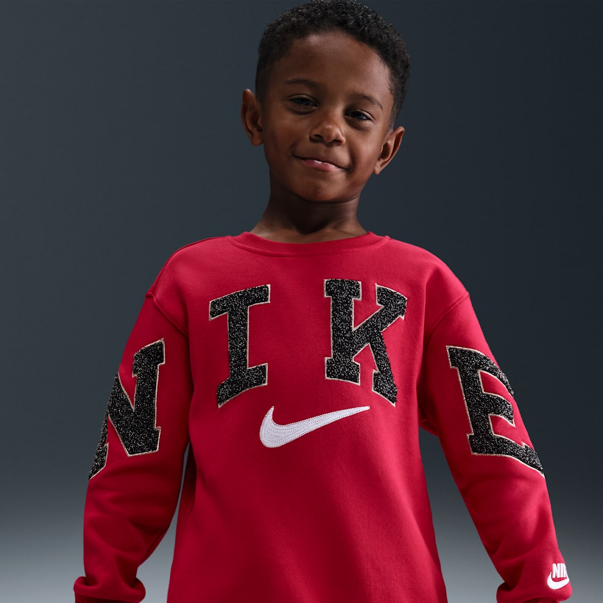 Nike Club Little Kids' Chenille Fleece Crew