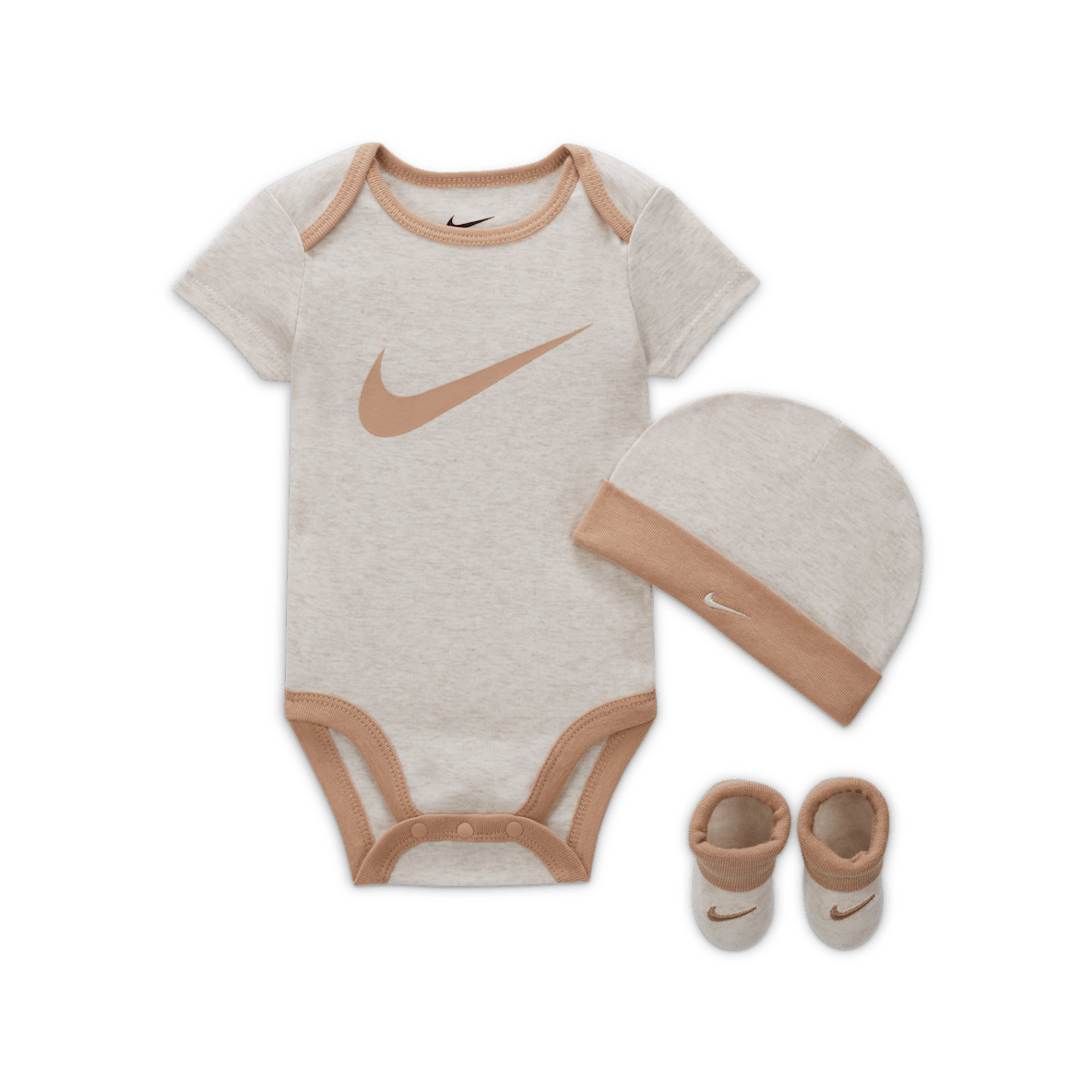 Nike Nike Baby (6-12M) Bodysuit, Hat and Booties Box Set