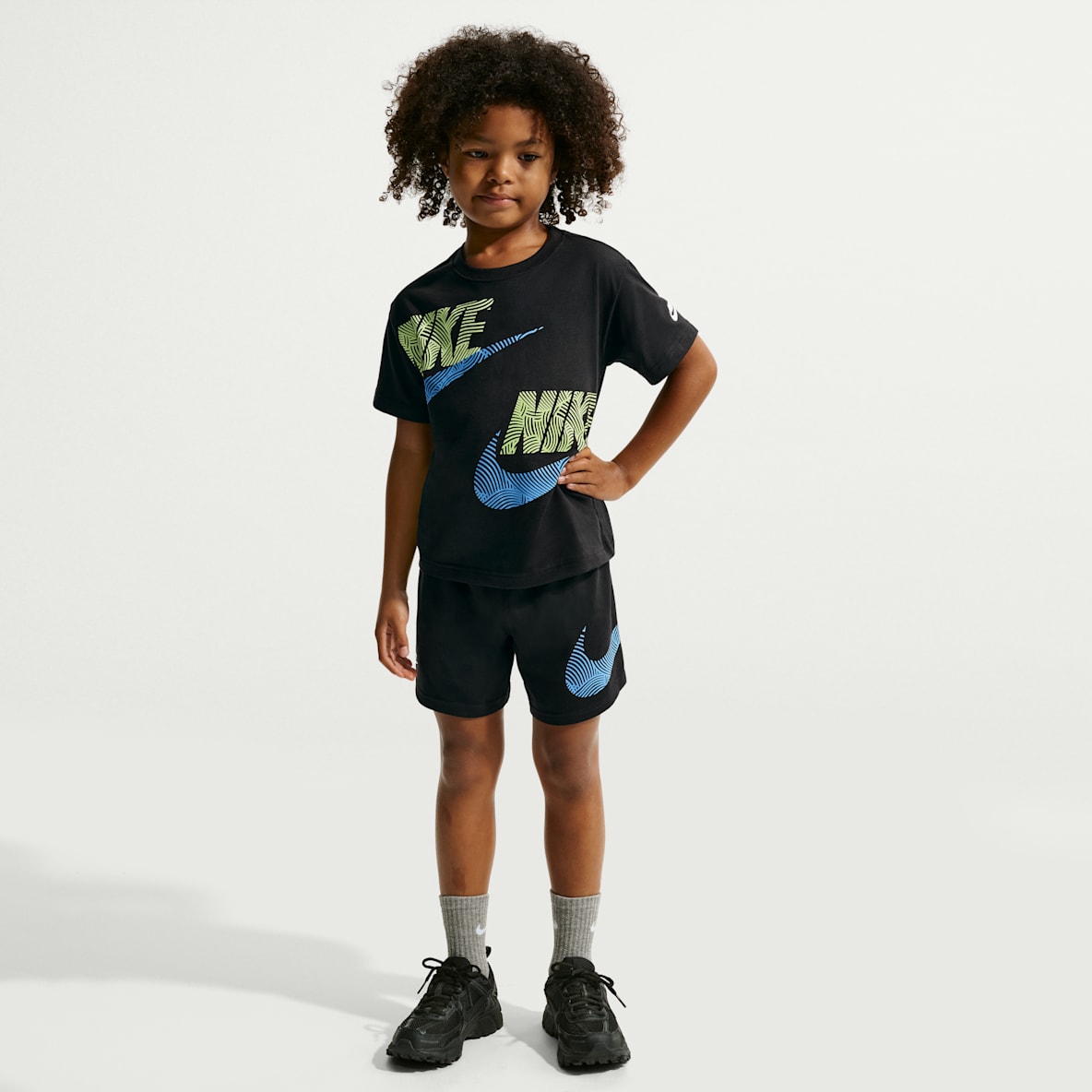 Nike Sportswear In The Zone Little Kids' Relaxed Jersey 2-Piece Set