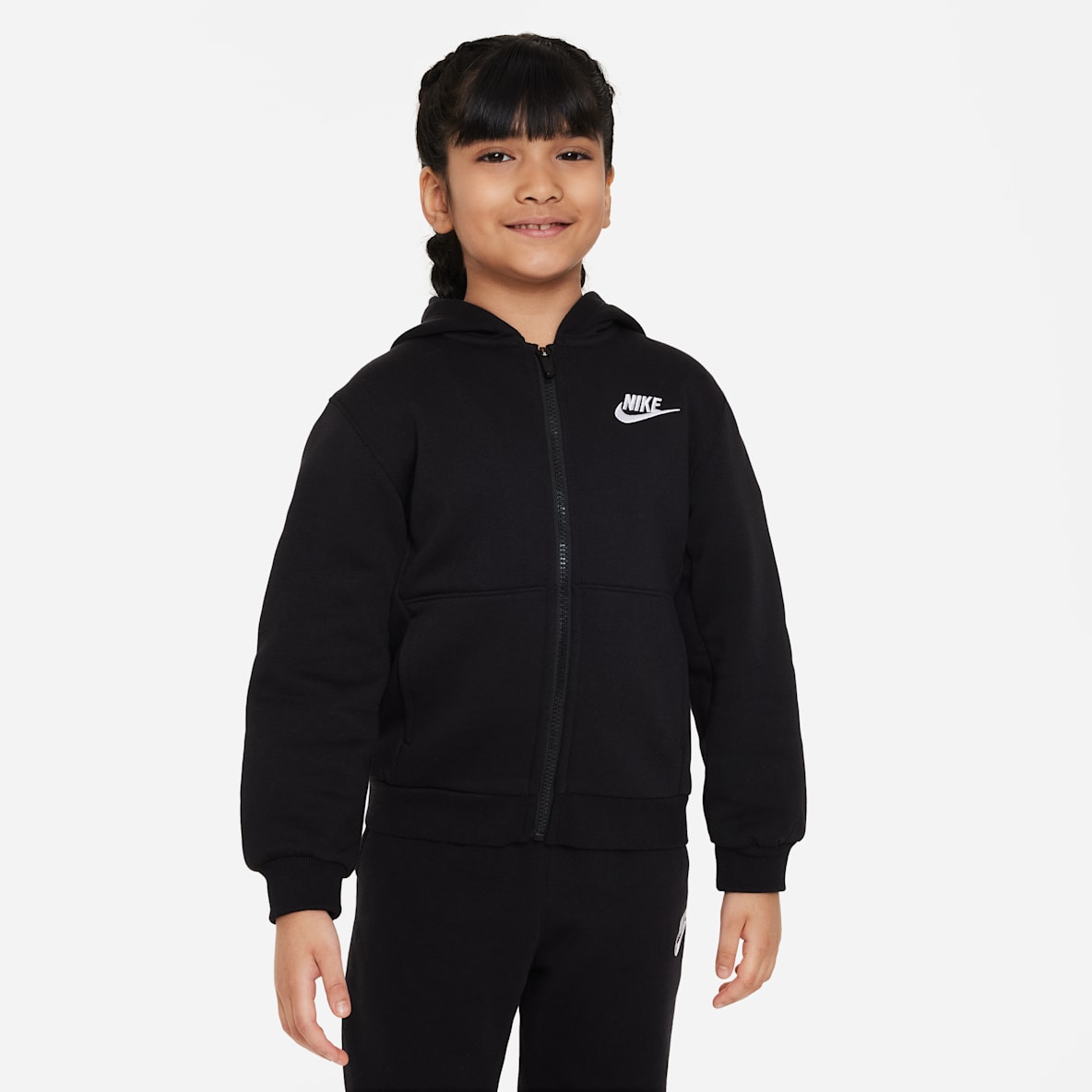 Nike Sportswear Club Nike Sportswear Club Sudadera con gorro sin cierre de tejido Fleece para niños talla pequeña