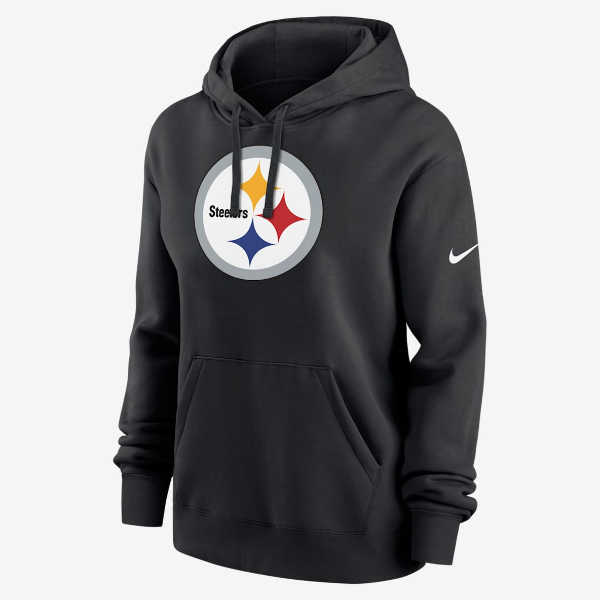 Pittsburgh Steelers Club Sudadera con gorro sin cierre Nike de la NFL para mujer