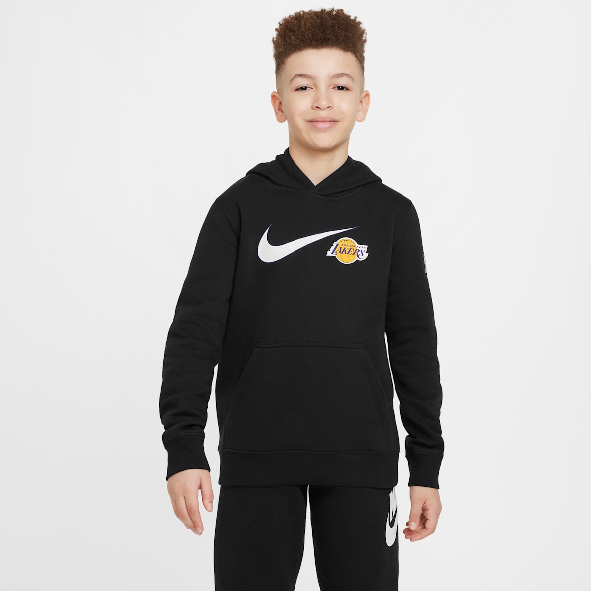 Los Angeles Lakers Club Fleece Essential Los Angeles Lakers Club Fleece Essential Nike NBA-hoodie voor jongens