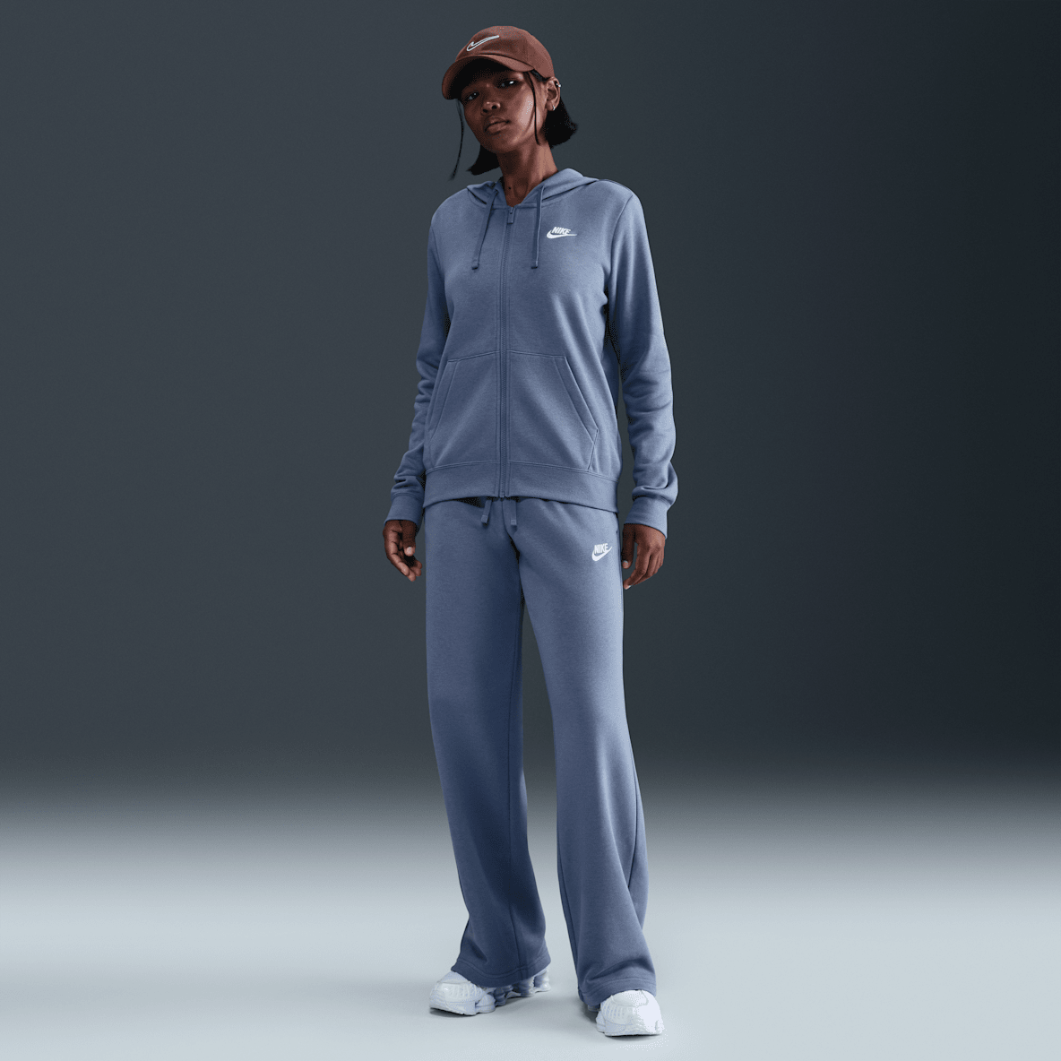 Nike Sportswear Club Fleece Nike Sportswear Club Fleece Women's Mid-Rise Wide-Leg Sweatpants