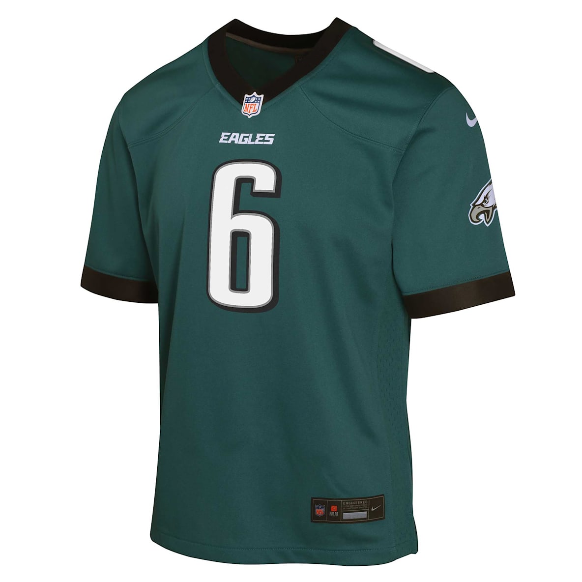 DeVonta Smith Philadelphia Eagles DeVonta Smith Philadelphia Eagles Jersey de fútbol americano Nike Dri-FIT de la NFL para niños talla grande