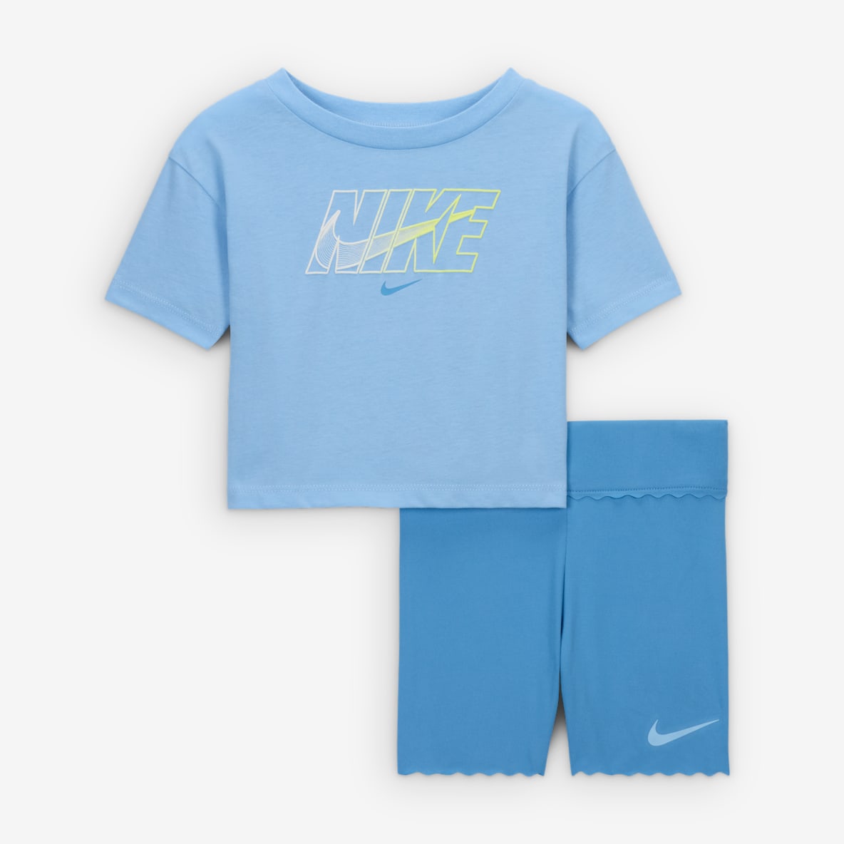 Nike Dri-FIT Swoosh Motion Nike Dri-FIT Swoosh Motion Baby 2-Piece Bike Shorts Set