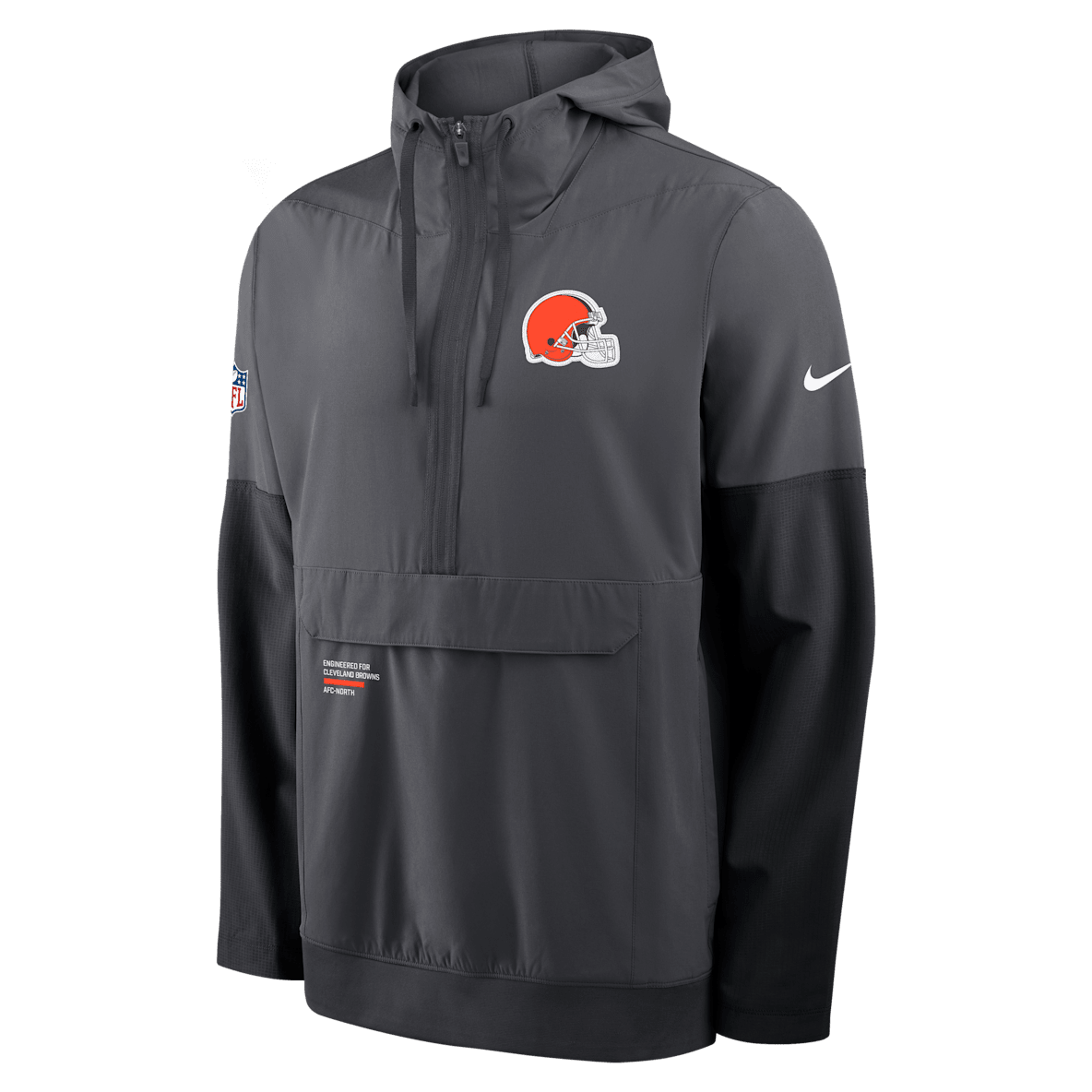 Cleveland Browns Well Rounded Anorak Cleveland Browns Well Rounded Anorak Men's Nike NFL 1/2-Zip Hooded Jacket
