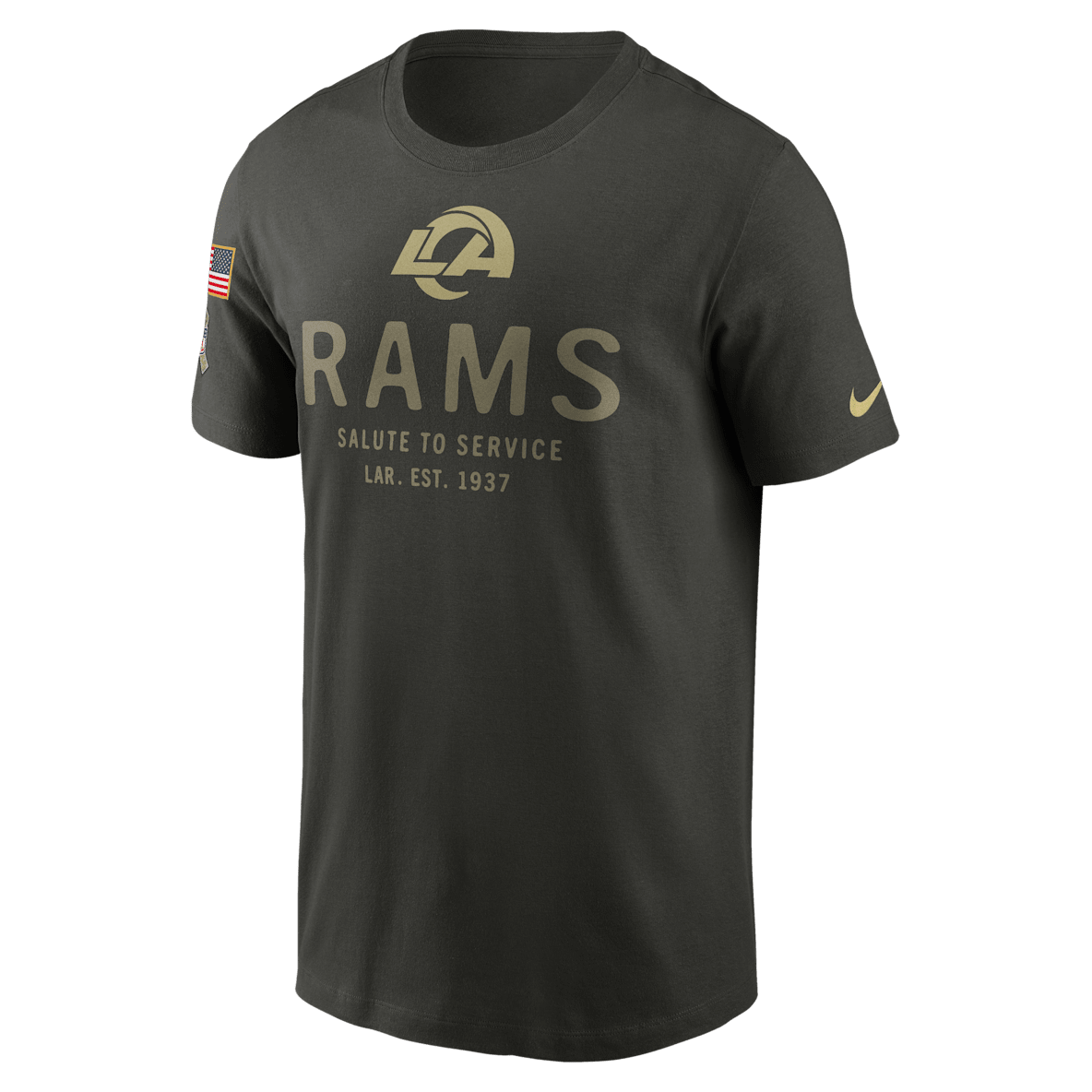 Los Angeles Rams Salute to Service Sideline Primary Edge Los Angeles Rams Salute to Service Sideline Primary Edge Men's Nike Dri-FIT NFL T-Shirt