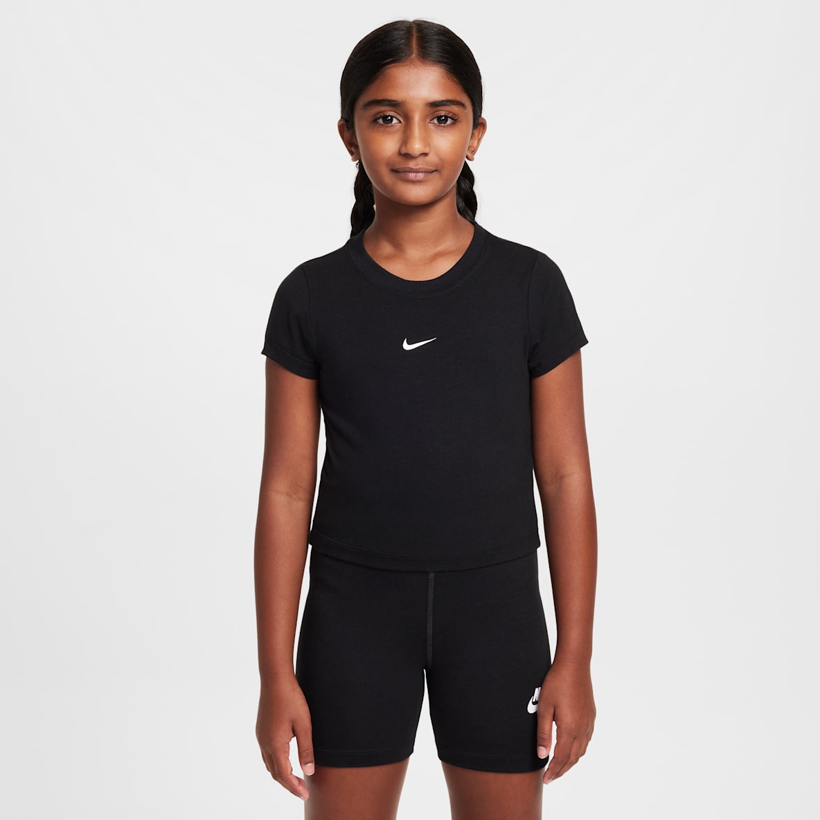 Nike Sportswear Nike Sportswear Avkortet T-skjorte til store barn (jente)
