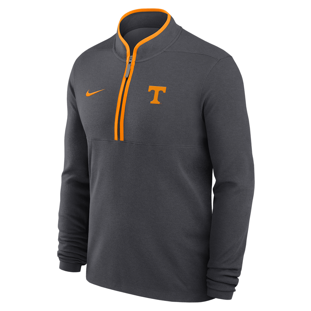 Tennessee Victory Playera de manga larga universitaria Nike Dri-FIT de medio cierre para hombre