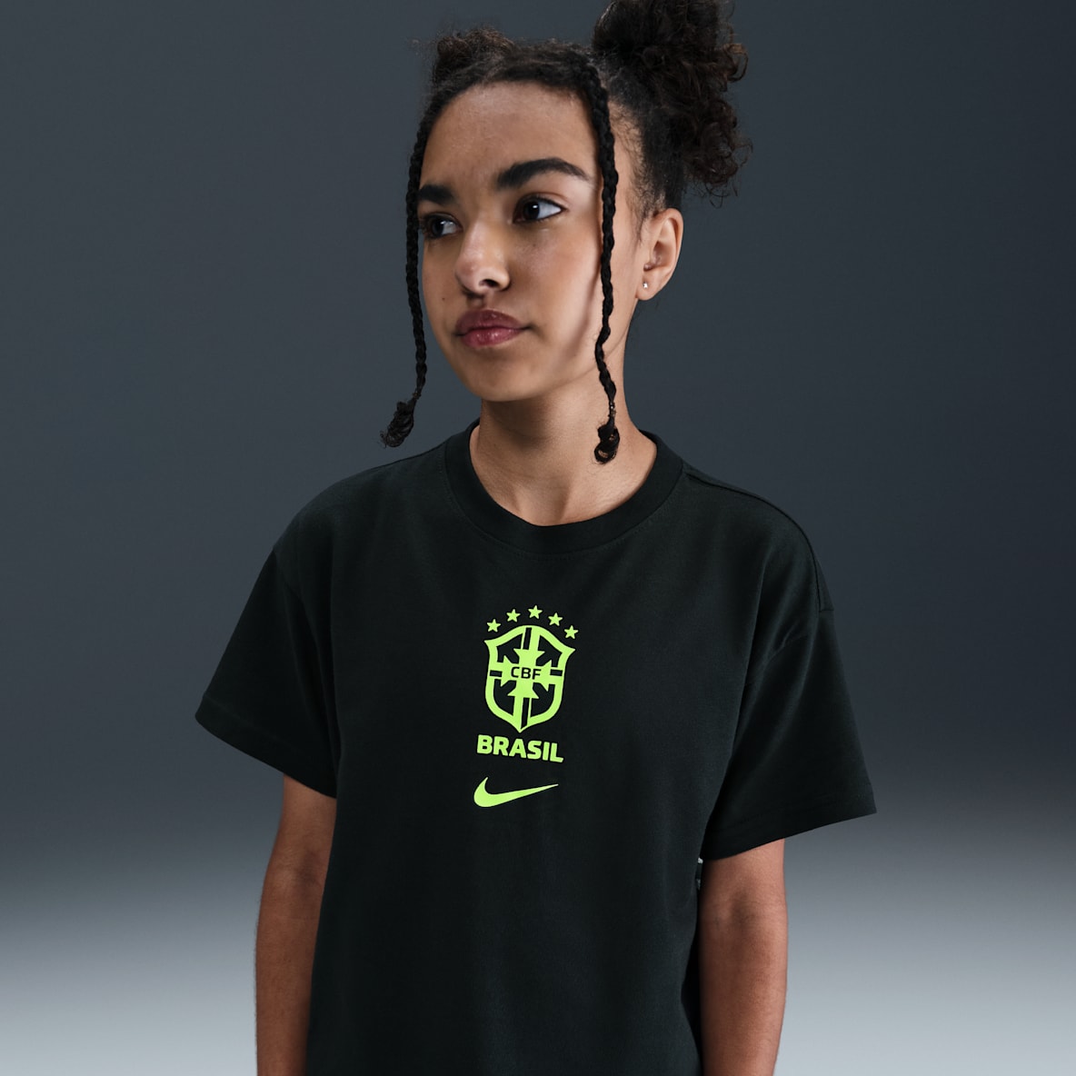 Brazil Premium Goalkeeper Brazil Premium Goalkeeper Big Kids' Nike Soccer T-Shirt