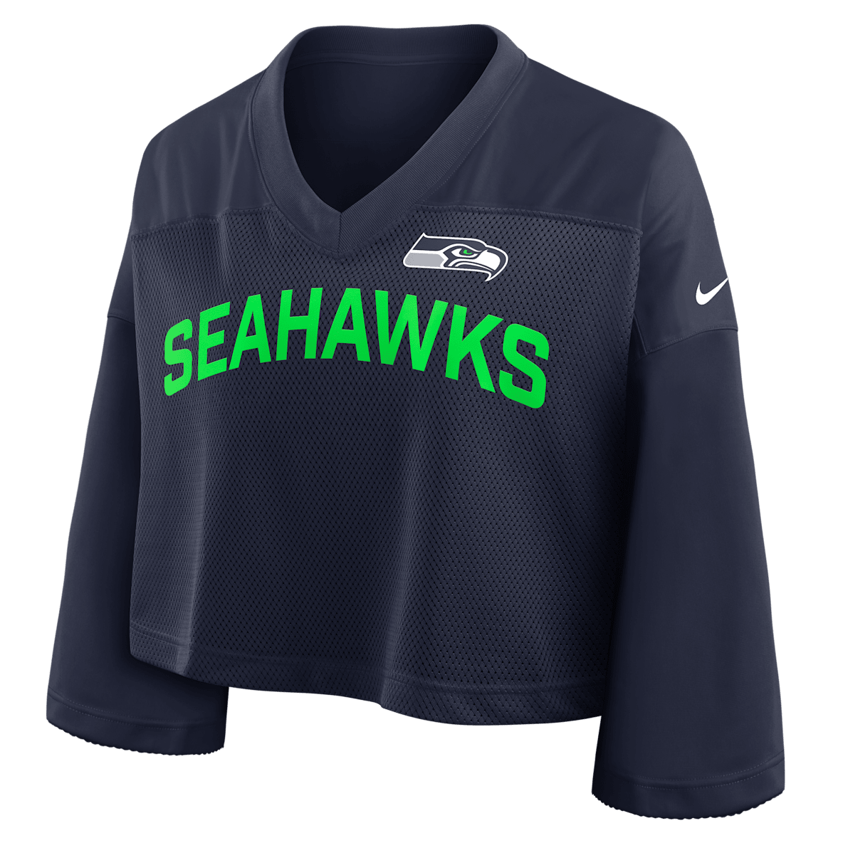 Seattle Seahawks Wide Receiver Jersey Fashion Seattle Seahawks Wide Receiver Jersey Fashion Women's Nike Dri-FIT NFL Cropped Top