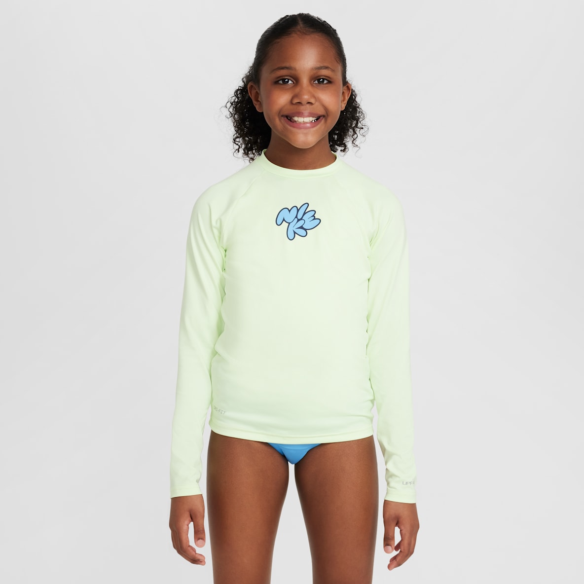 Natación Nike Hydroguard de manga larga Dri-FIT para niña talla grande