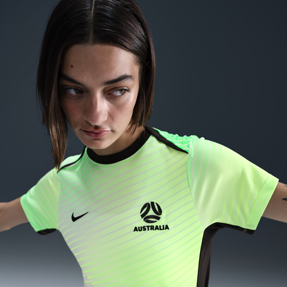 Australien Academy Pro Australien Academy Pro Nike Dri-FIT Pre-Match Fußball-Kurzarmshirt (Damen)