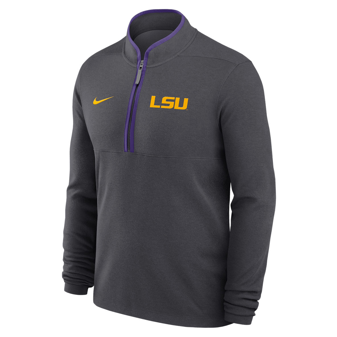 LSU Victory LSU Victory Men's Nike Dri-FIT College 1/2-Zip Long-Sleeve Top