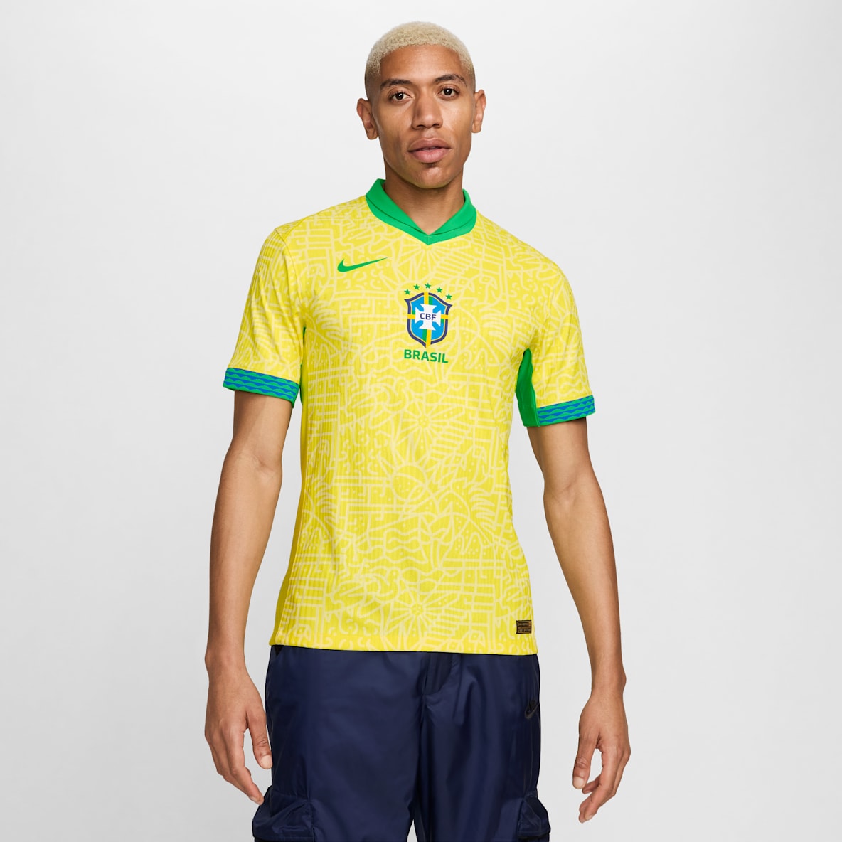 Brasil local 2024 Match Brasil local 2024 Match Jersey de fútbol Nike Dri-FIT ADV Authentic para hombre