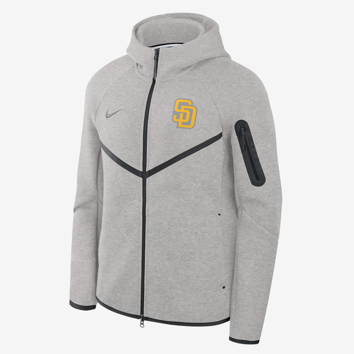 San Diego Padres Tech Fleece Windrunner San Diego Padres Tech Fleece Windrunner Men's Nike MLB Full-Zip Hooded Jacket