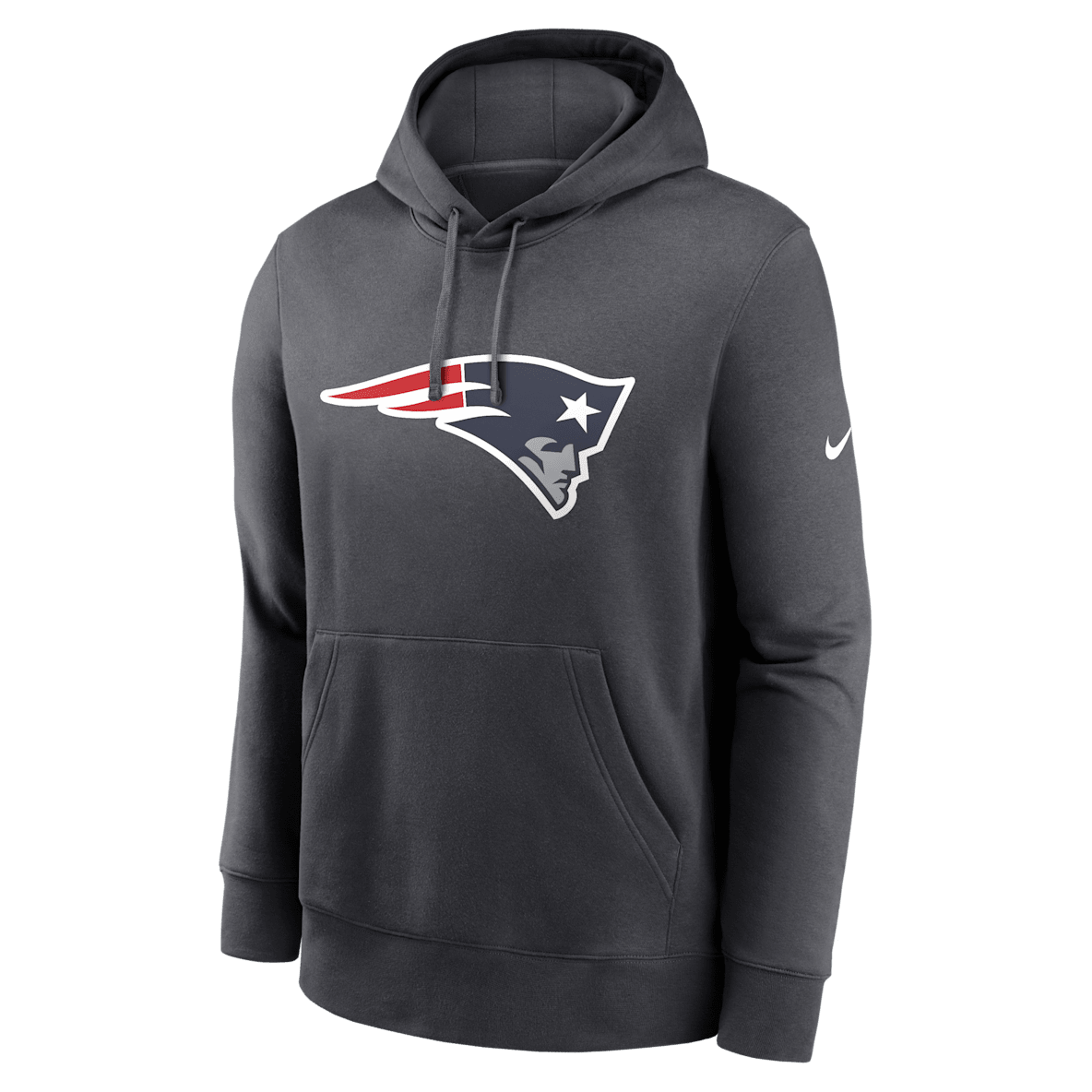 New England Patriots Club Logo New England Patriots Club Logo Men's Nike NFL Pullover Hoodie
