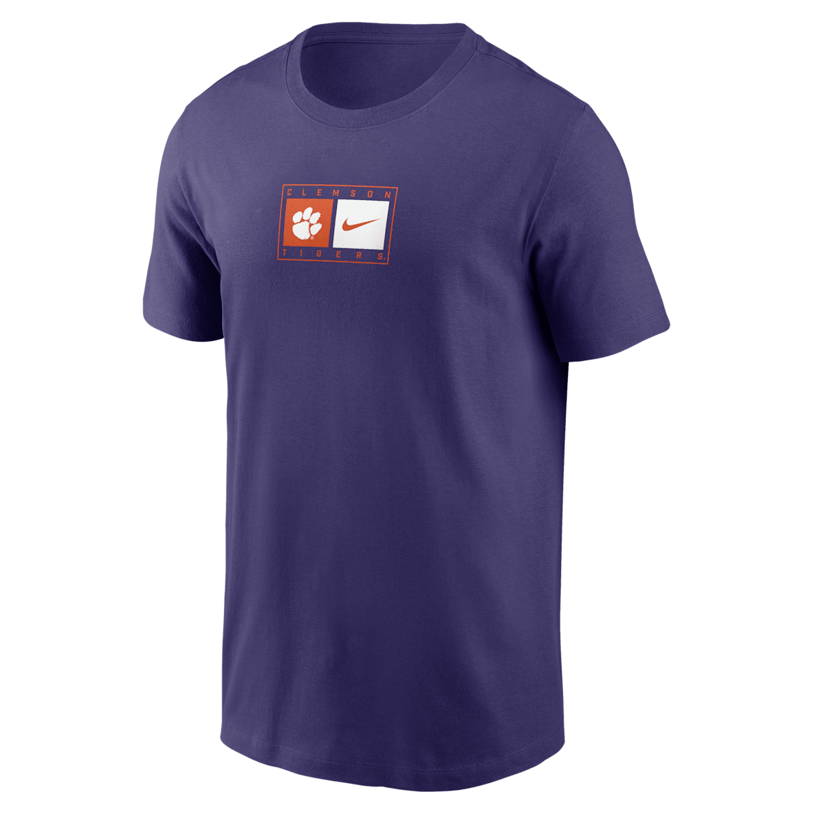 Clemson Campus Logo Swoosh Men's Nike College T-Shirt