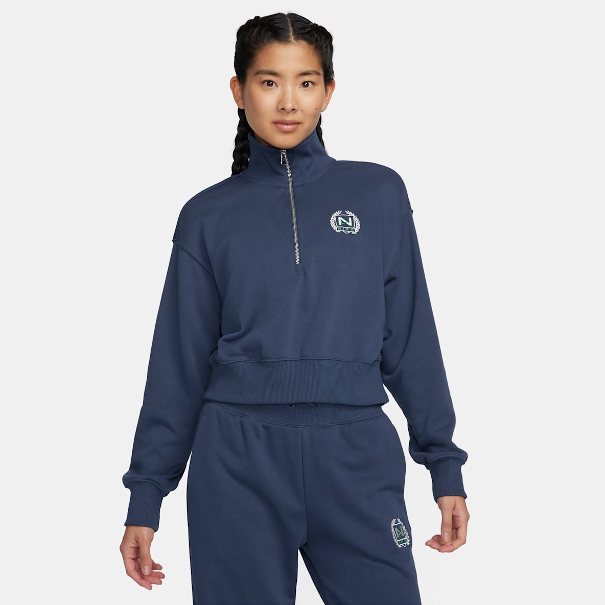 Nike Sportswear Nike Sportswear Women's Oversized 1/2-Zip Crop Fleece Sweatshirt