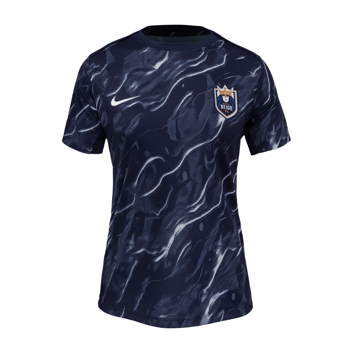 Seattle Reign 2025 Women's Nike NWSL Short-Sleeve Pre-Match Top