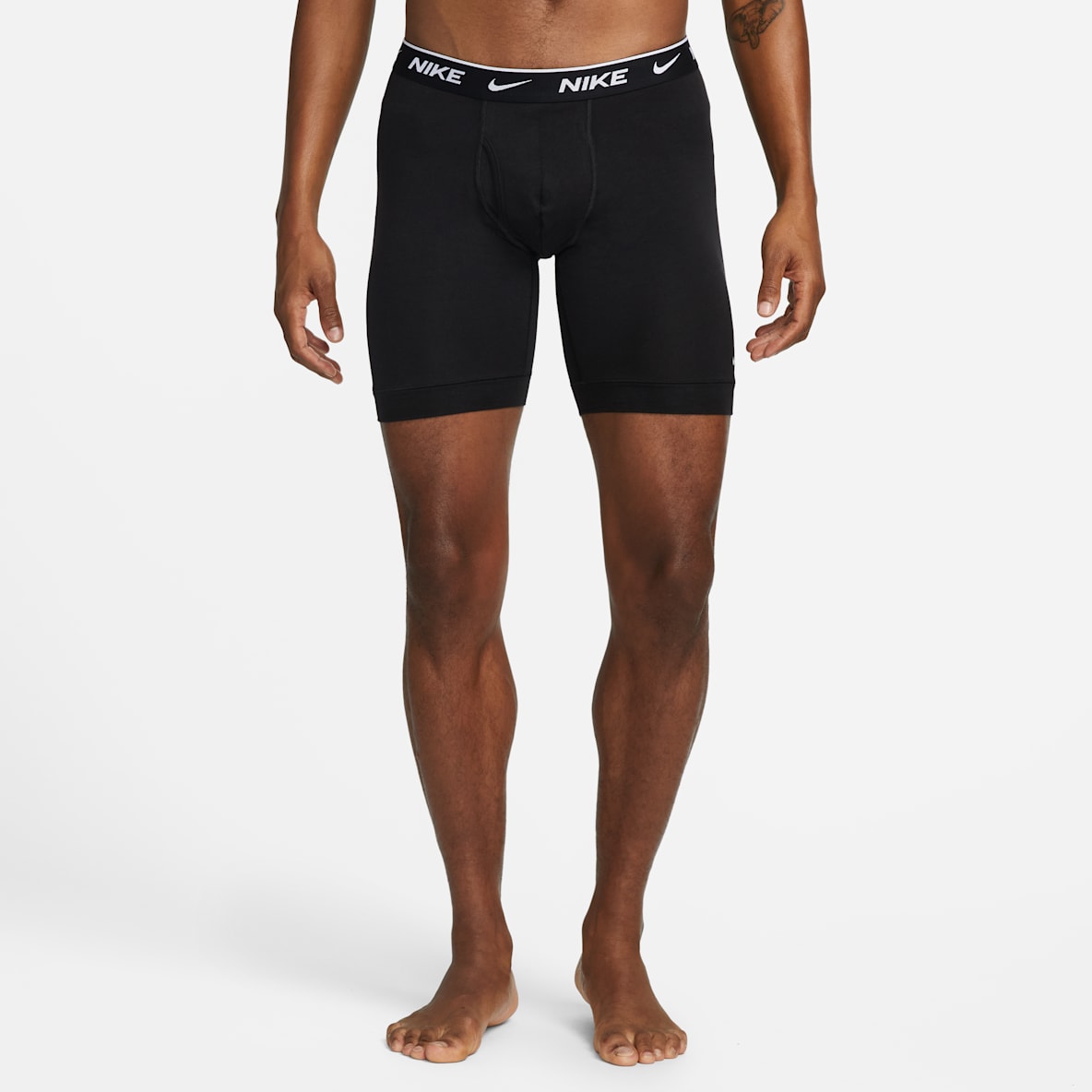 Nike Dri-FIT Essential Cotton Stretch Nike Dri-FIT Essential Cotton Stretch Men's Long Boxer Briefs (3-Pack)
