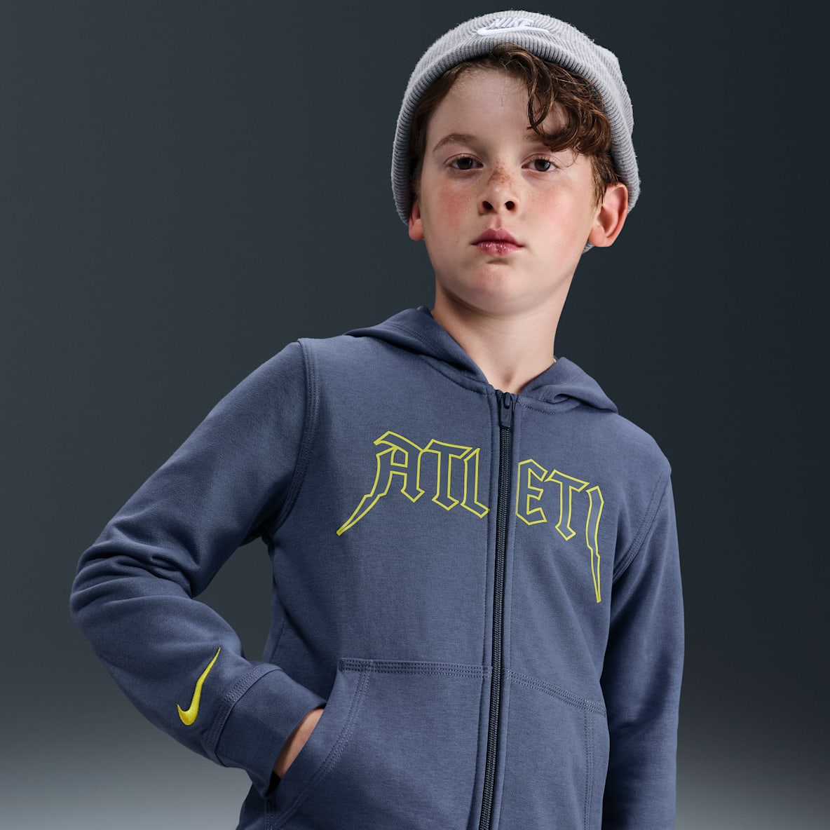 Atlético Madrid Club Atlético Madrid Club Older Kids' (Boys') Nike Football Full-Zip Hoodie