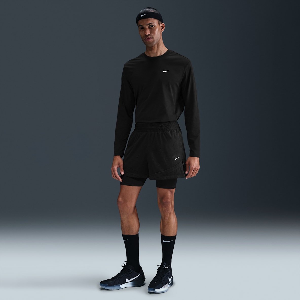 Nike Icon Shorts de básquetbol Dri-FIT de 10 cm 2 en 1 para hombre