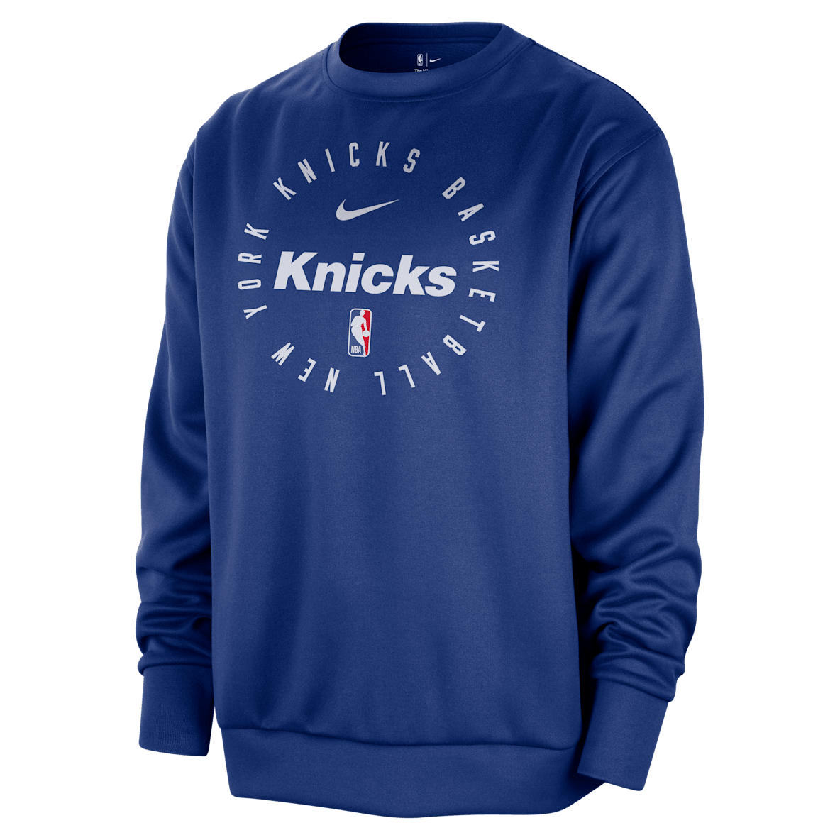 New York Knicks Spotlight New York Knicks Spotlight Men's Nike Dri-FIT NBA Crew-Neck Sweatshirt