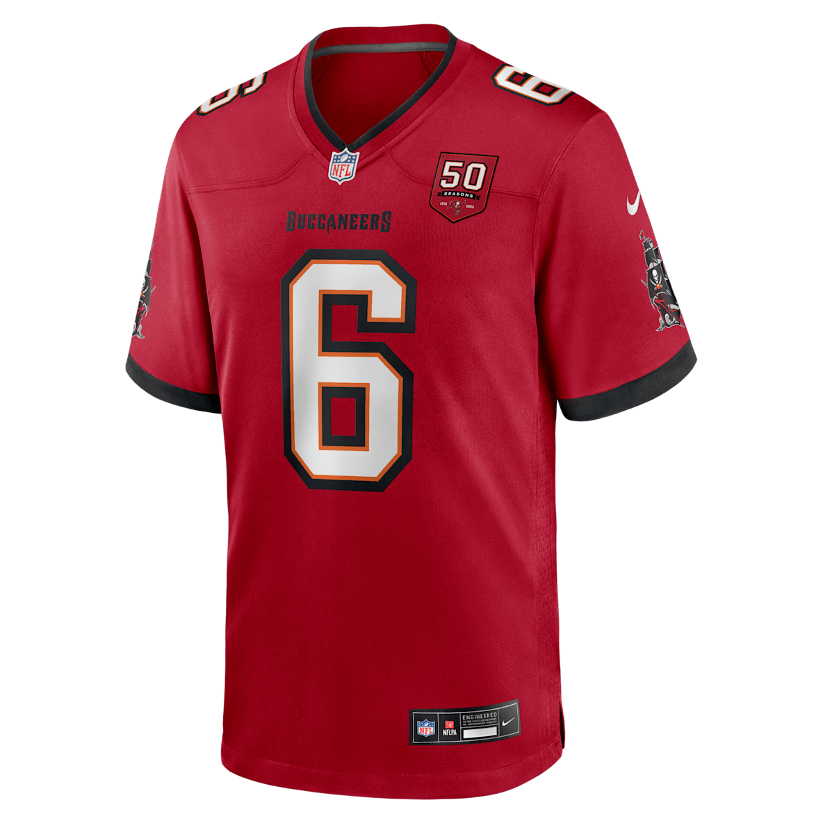 Baker Mayfield Tampa Bay Buccaneers 50th Anniversary Baker Mayfield Tampa Bay Buccaneers 50th Anniversary Men's Nike NFL Game Jersey