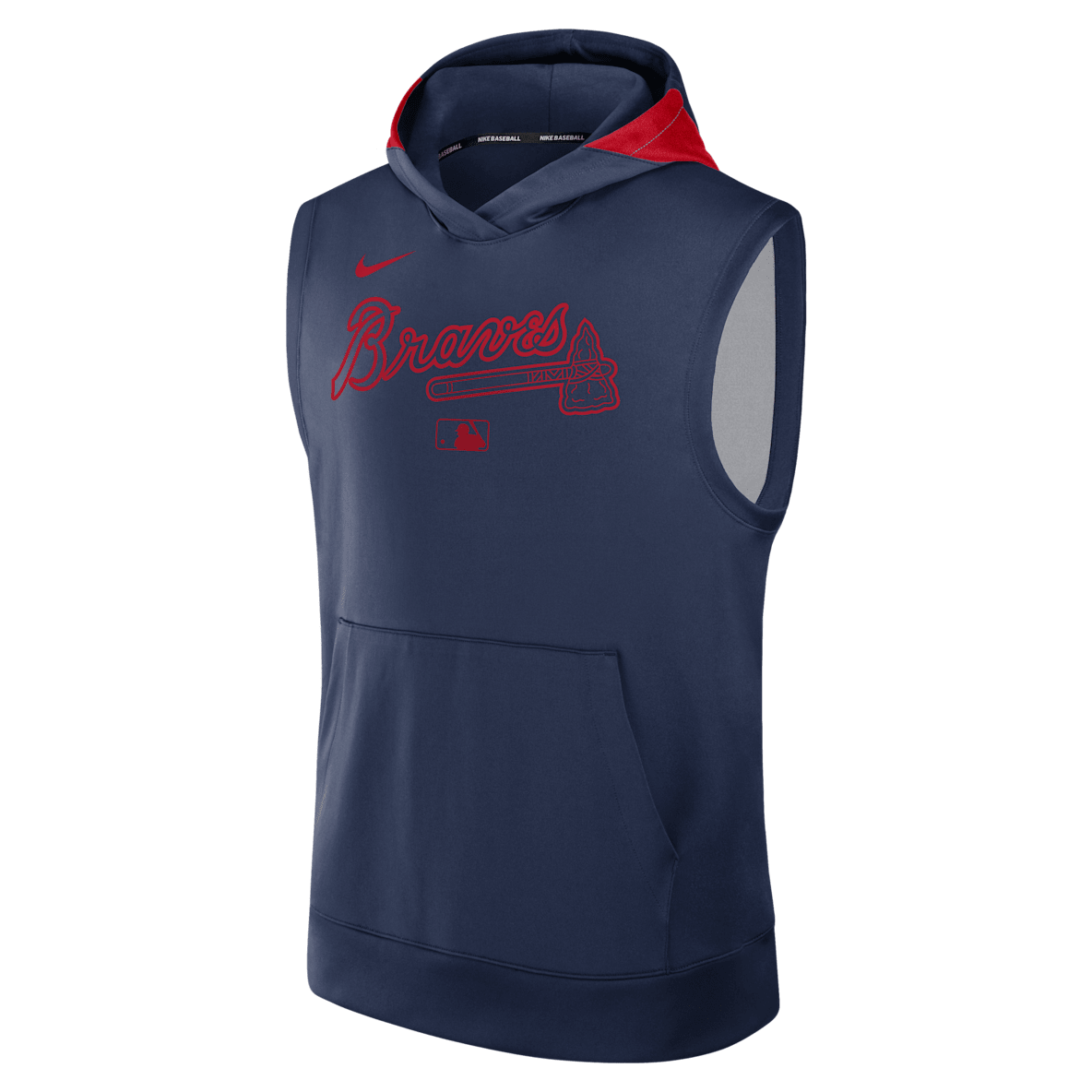 Atlanta Braves Authentic Collection Atlanta Braves Authentic Collection Men’s Nike Dri-FIT MLB Sleeveless Pullover Hoodie
