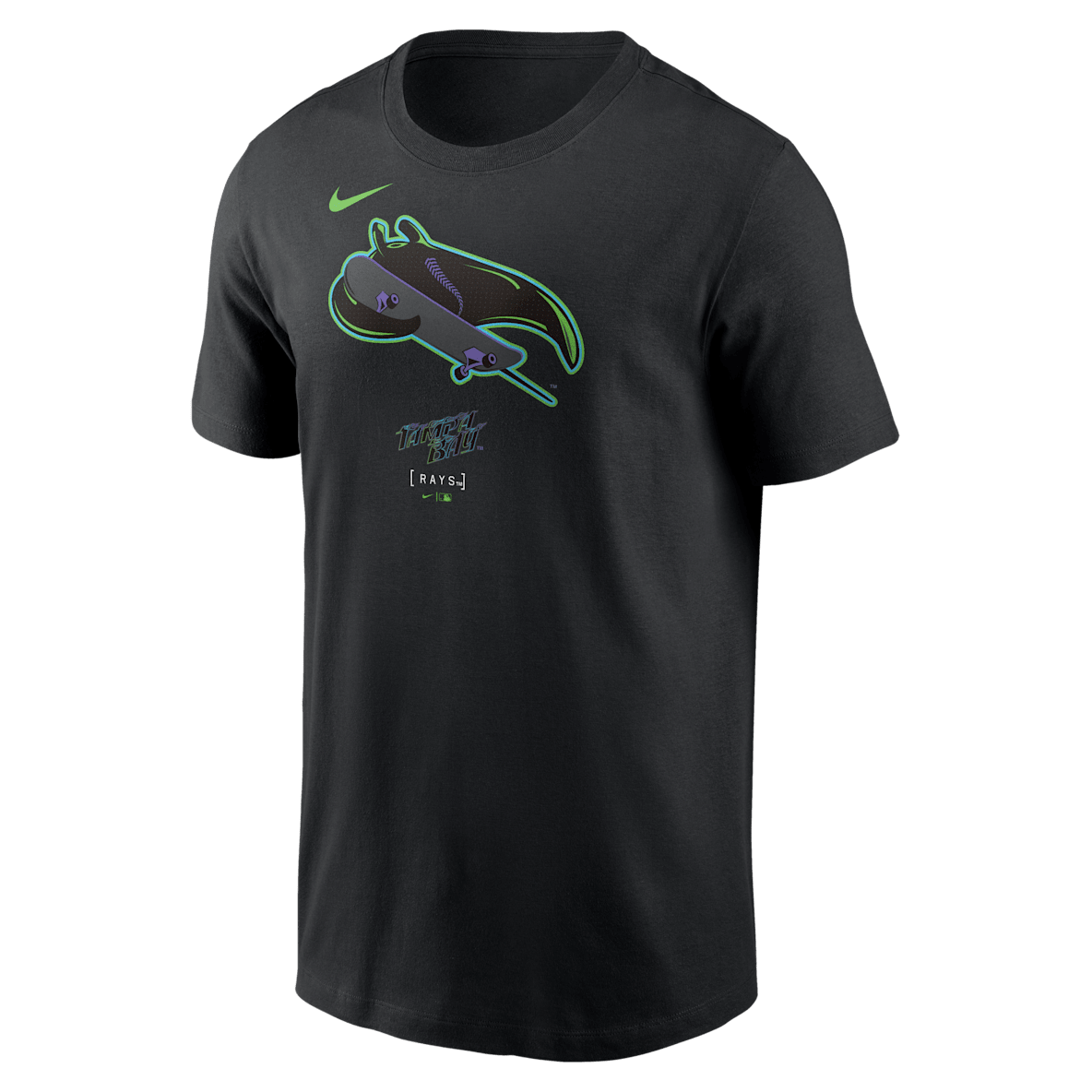 Tampa Bay Rays City Connect Large Logo Tampa Bay Rays City Connect Large Logo Playera Nike de la MLB para hombre