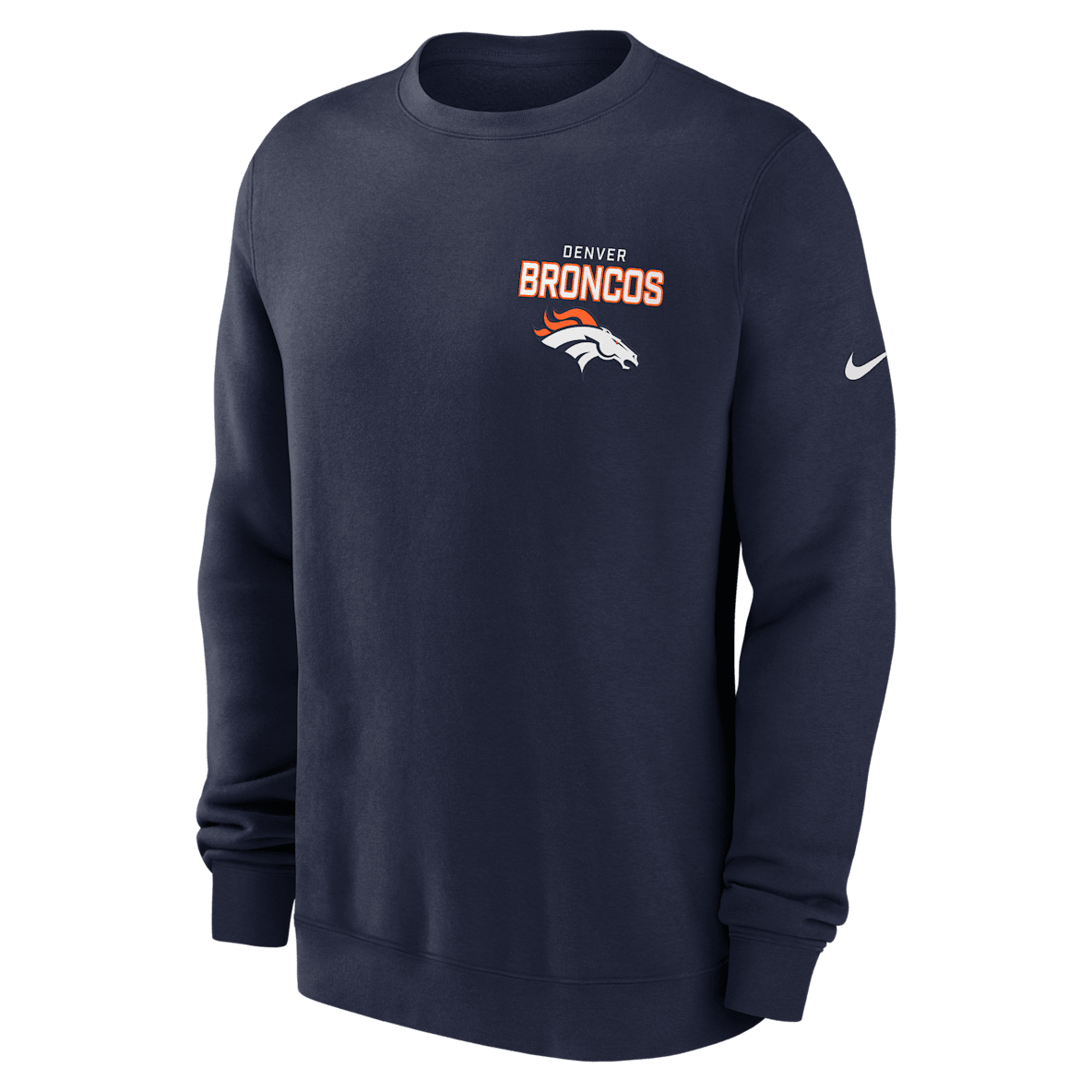 Denver Broncos Draw Block Club Denver Broncos Draw Block Club Men's Nike NFL Pullover Crew