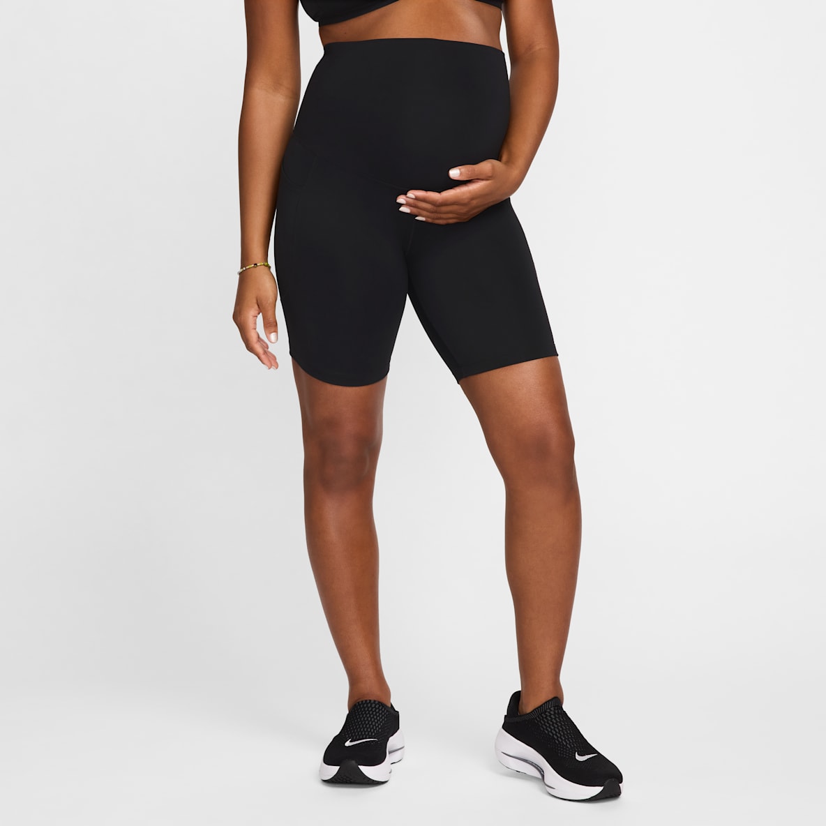 Nike (M) One Nike (M) One Women's Dri-FIT High-Waisted 20.5cm (approx.) Biker Shorts With Pockets (Maternity)