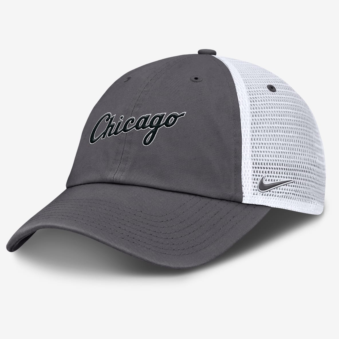 Chicago White Sox Wordmark Club Chicago White Sox Wordmark Club Men's Nike MLB Trucker Adjustable Hat