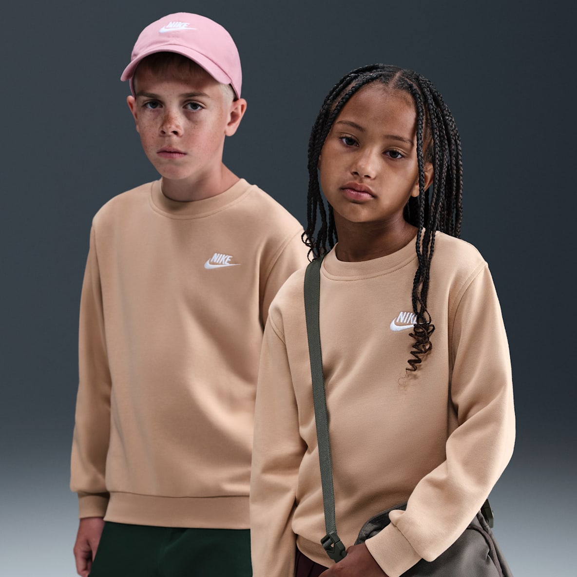 Nike Sportswear Club Fleece Nike Sportswear Club Fleece Big Kids' Crew-Neck Sweatshirt