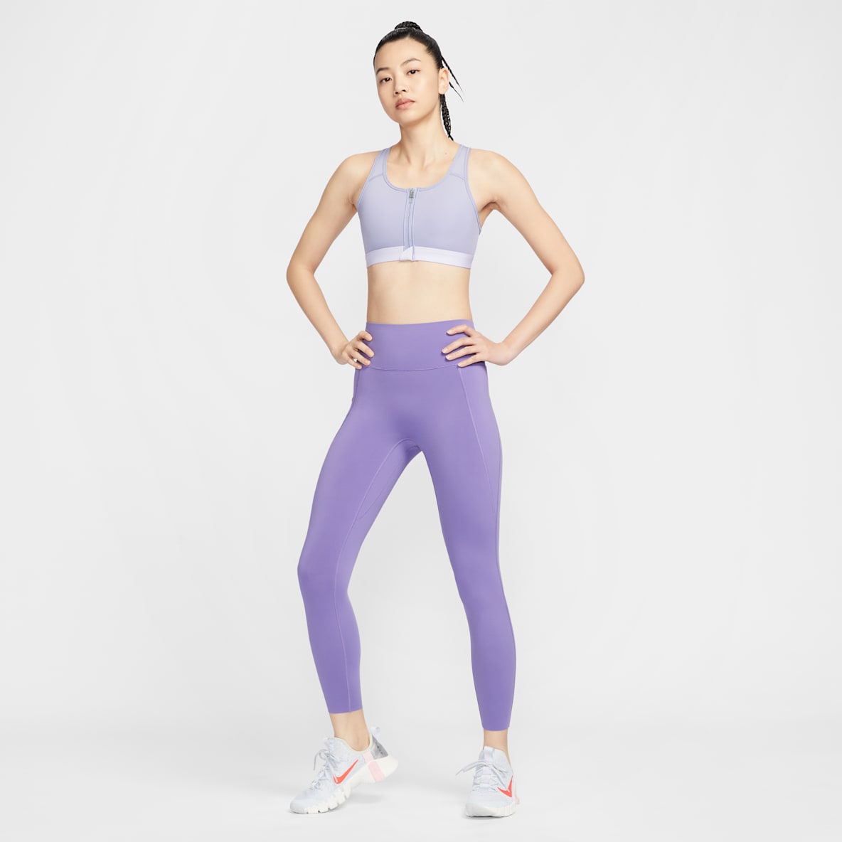 ナイキ ユニバーサ ナイキ ユニバーサ ウィメンズ ハイウエスト アンクル (9分丈) レギンス フロントシームなし